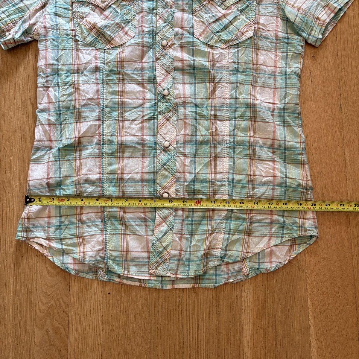 True Religion VINTAGE True Religion Green and White Plaid Button Up Size US L / EU 52-54 / 3 - 6 Thumbnail