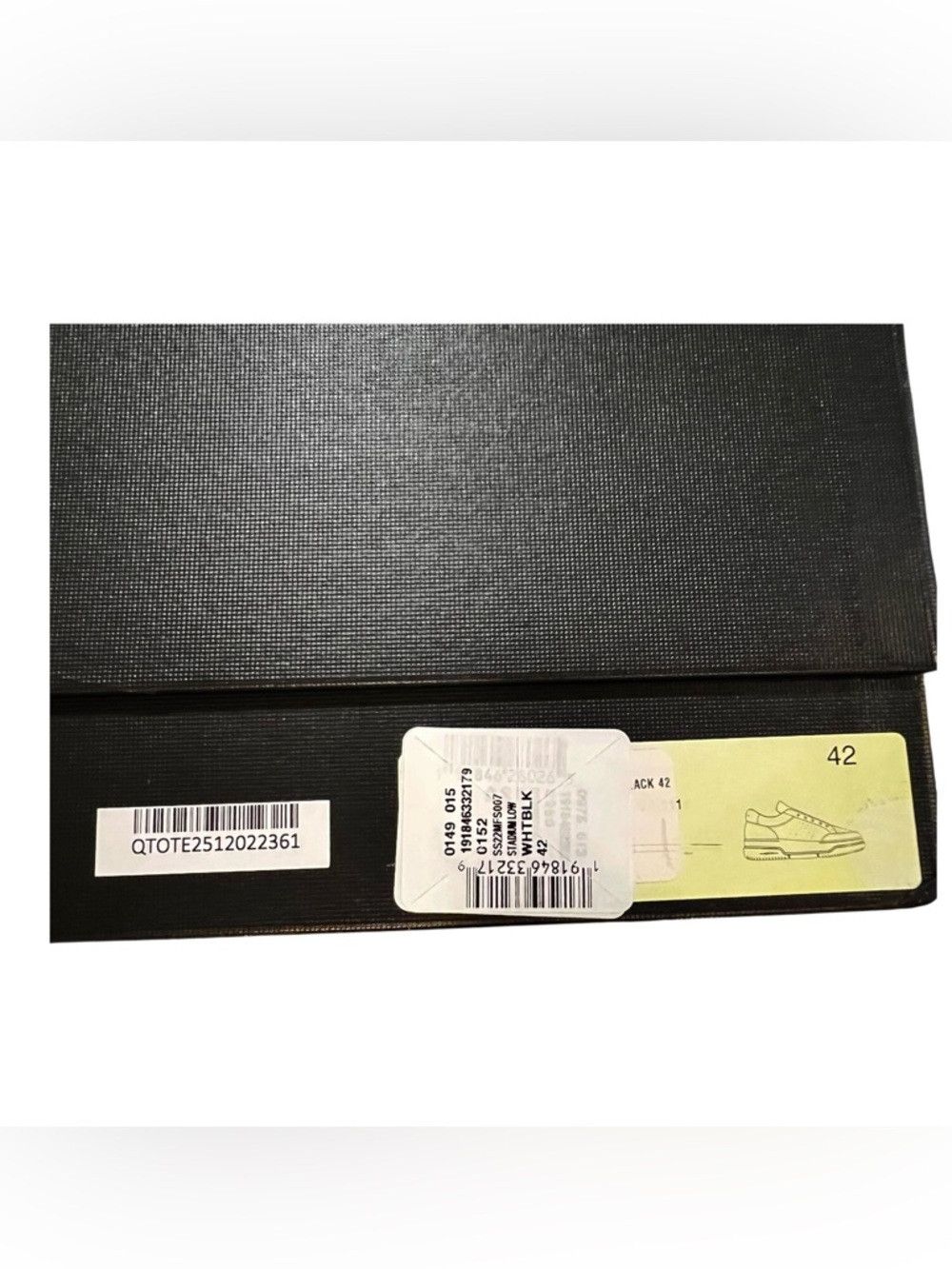 Amiri AMIRI Stadium Low Sneakers White Black Leather Size 42 NIB Size US 9 / EU 42 - 7 Thumbnail