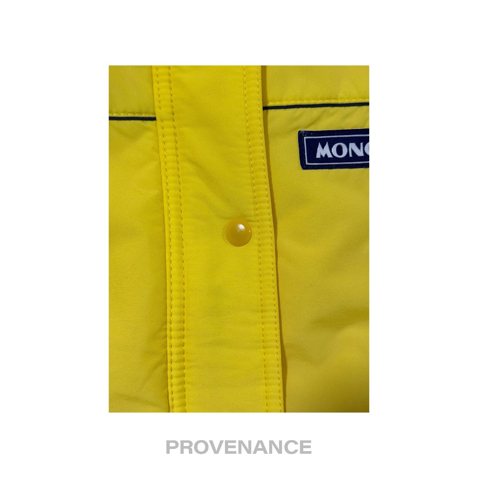 Moncler 🔴 Moncler Logo Light Ski Jacket Coat - Yellow L Hood Size US L / EU 52-54 / 3 - 9 Thumbnail