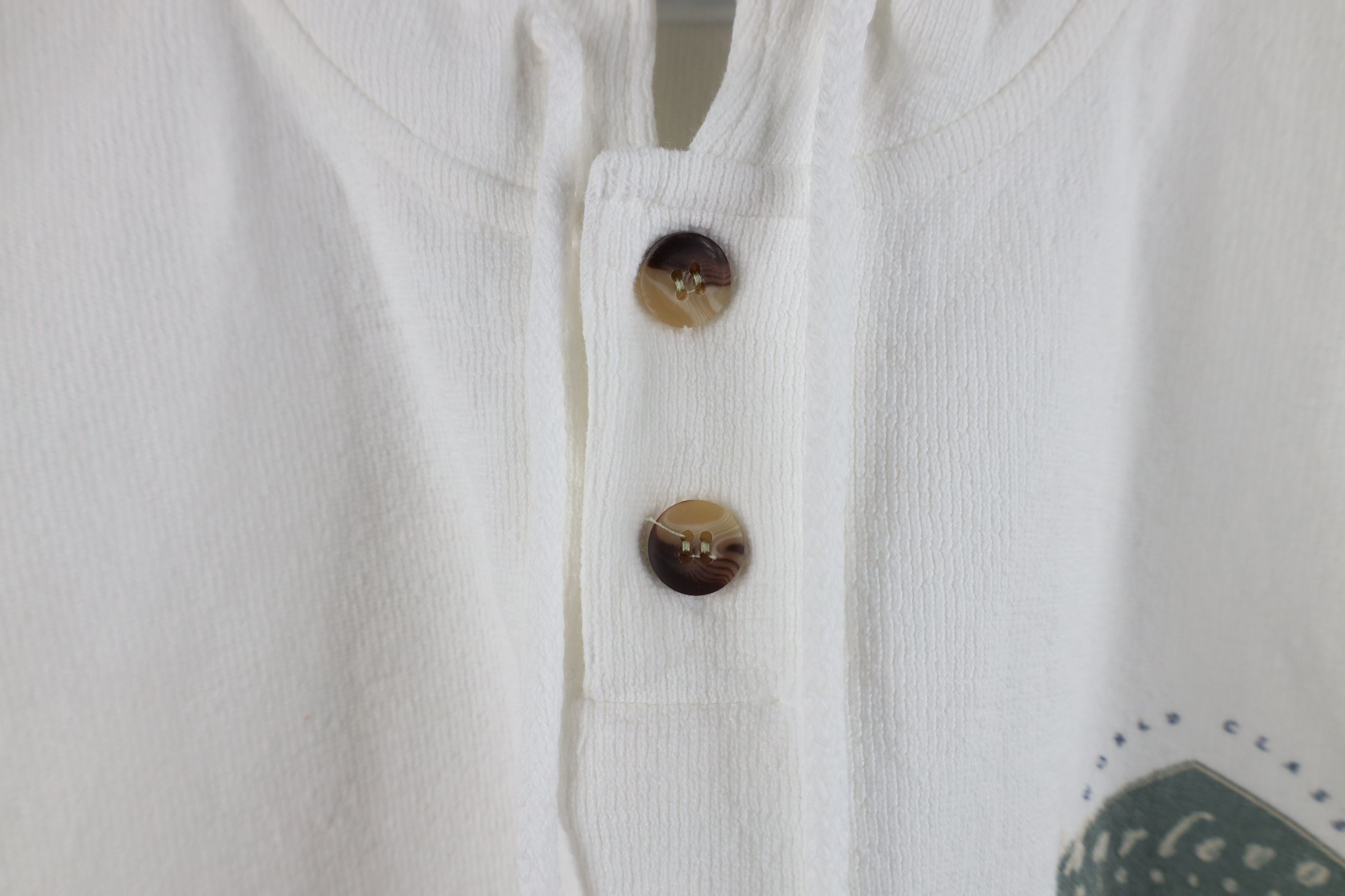 Vintage Vintage 90s Streetwear Charlevoix Michigan Henley Sweater Size US XL / EU 56 / 4 - 5 Thumbnail