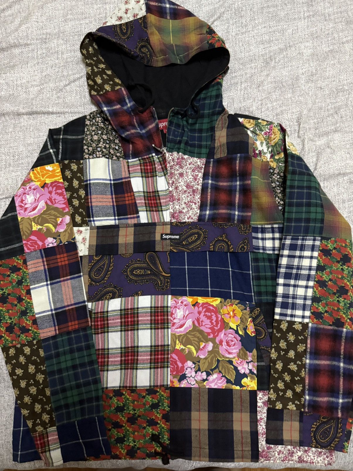 Supreme 16AW Patchwork Anorak サイズL 訳あり - メルカリ