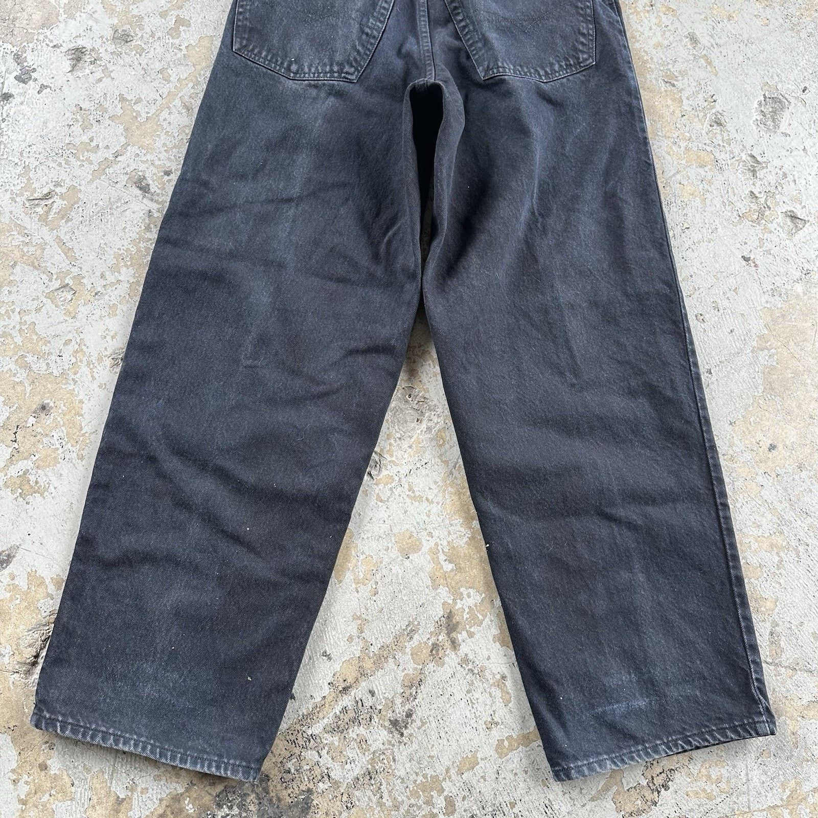 Anchor Blue × Vintage Vintage Anchor Blue Beyond Baggy Black Denim Jeans 32x30 Size US 32 / EU 48 - 6 Thumbnail
