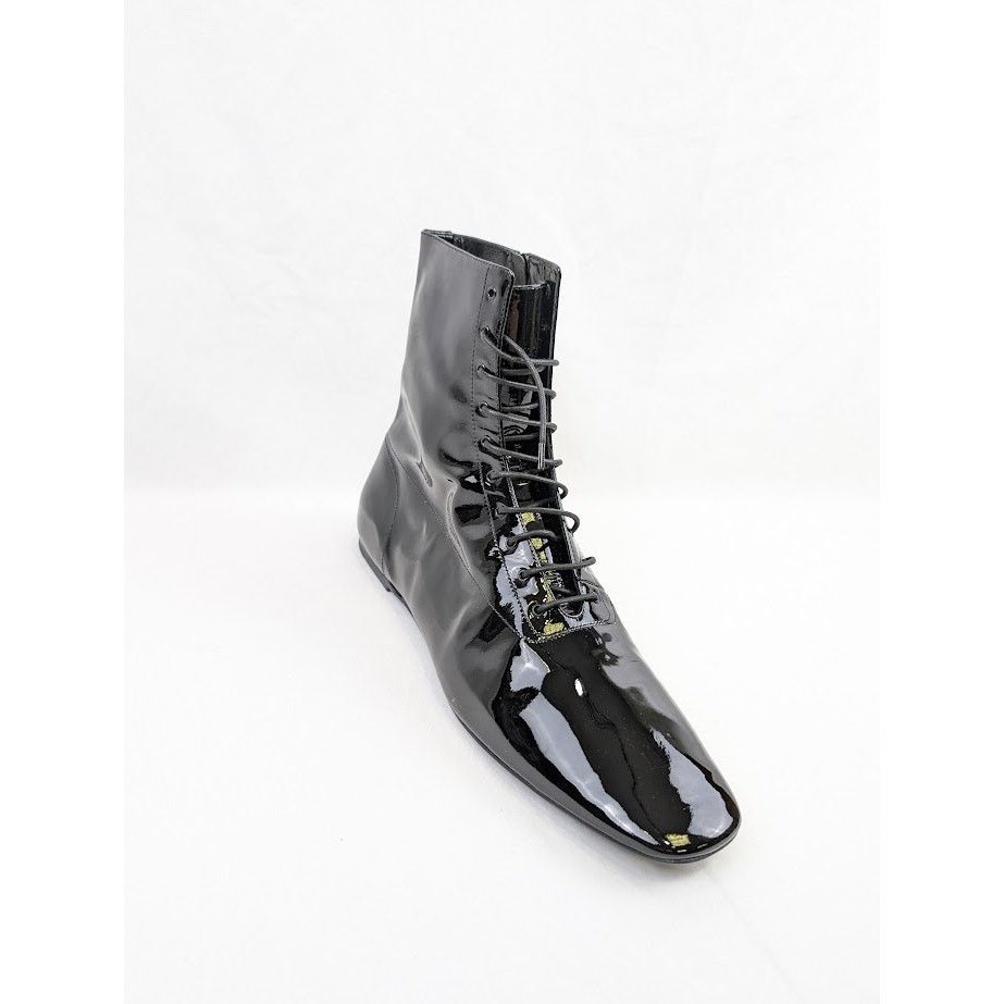 Saint Laurent Paris o1rshd1 Tadzio 05 High-Top Lace Boots in Nero Size US 12 / EU 45 - 4 Thumbnail