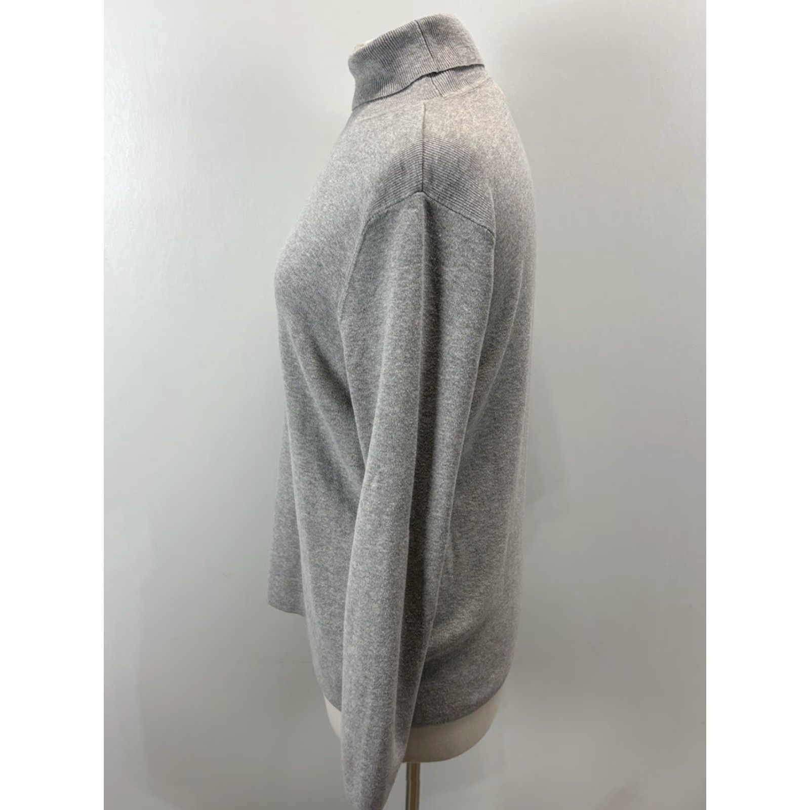 Vintage Chicos Turtleneck Sweater Sz 3 US X-Large Women’s Grey Knit Classic Capsule Size XL / US 12-14 / IT 48-50 - 2 Thumbnail