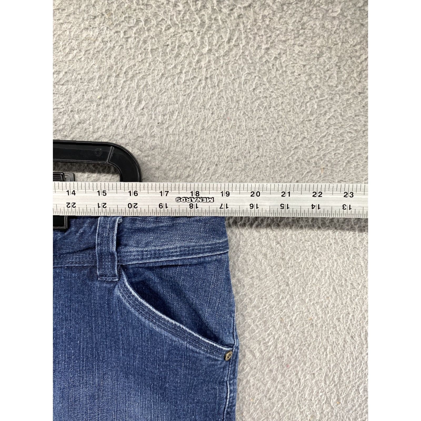 Vintage Woolrich Jeans Cropped Denim Capri Blue 16 Womens Size 16 Capris Pants 100% Cotton Jeans Size 38" / US 16 / IT 52 - 5 Thumbnail