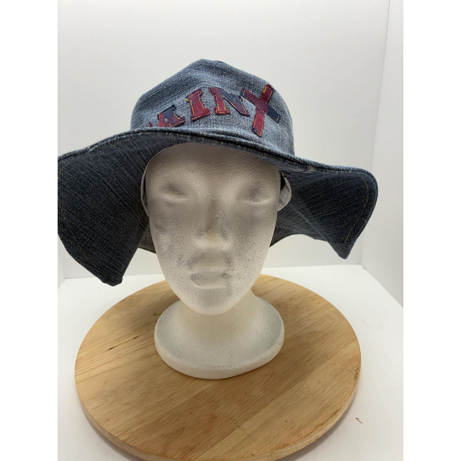 Other Reworked Denim “Saint” Hat – Y2K Minimal Streetwear Size ONE SIZE - 1 Thumbnail