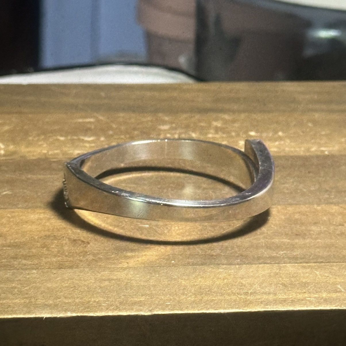 Vintage Vintage sterling silver plated hinged clamper bangle bracele Size ONE SIZE - 6 Thumbnail