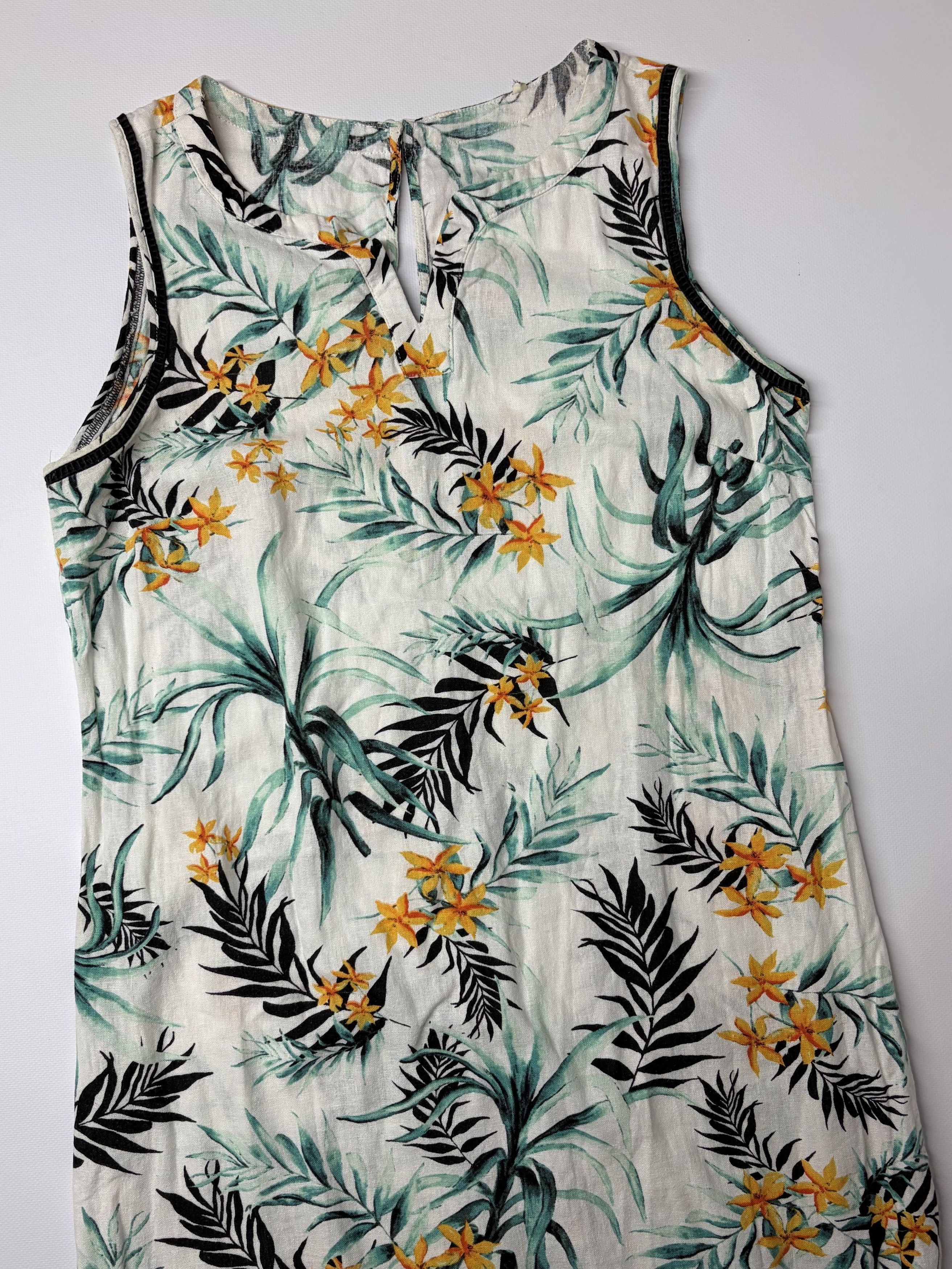 Vintage Vintage Printed Midi Dress Size L / US 10 / IT 46 - 3 Thumbnail