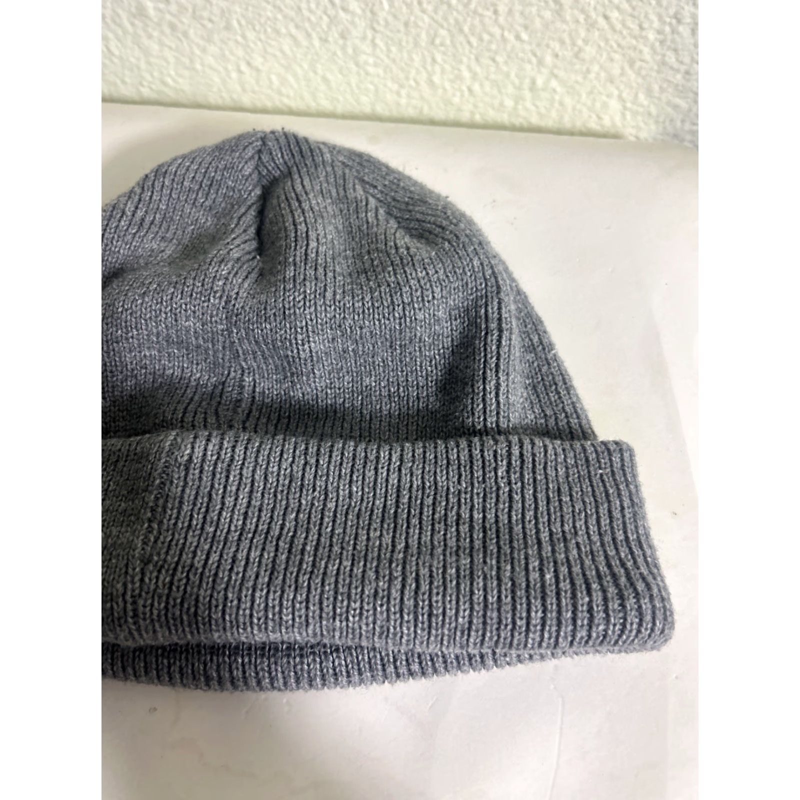 Adidas Adidas Beanie 100% Acrylic Gray Trefoil Knit One Size Men Size ONE SIZE - 6 Thumbnail