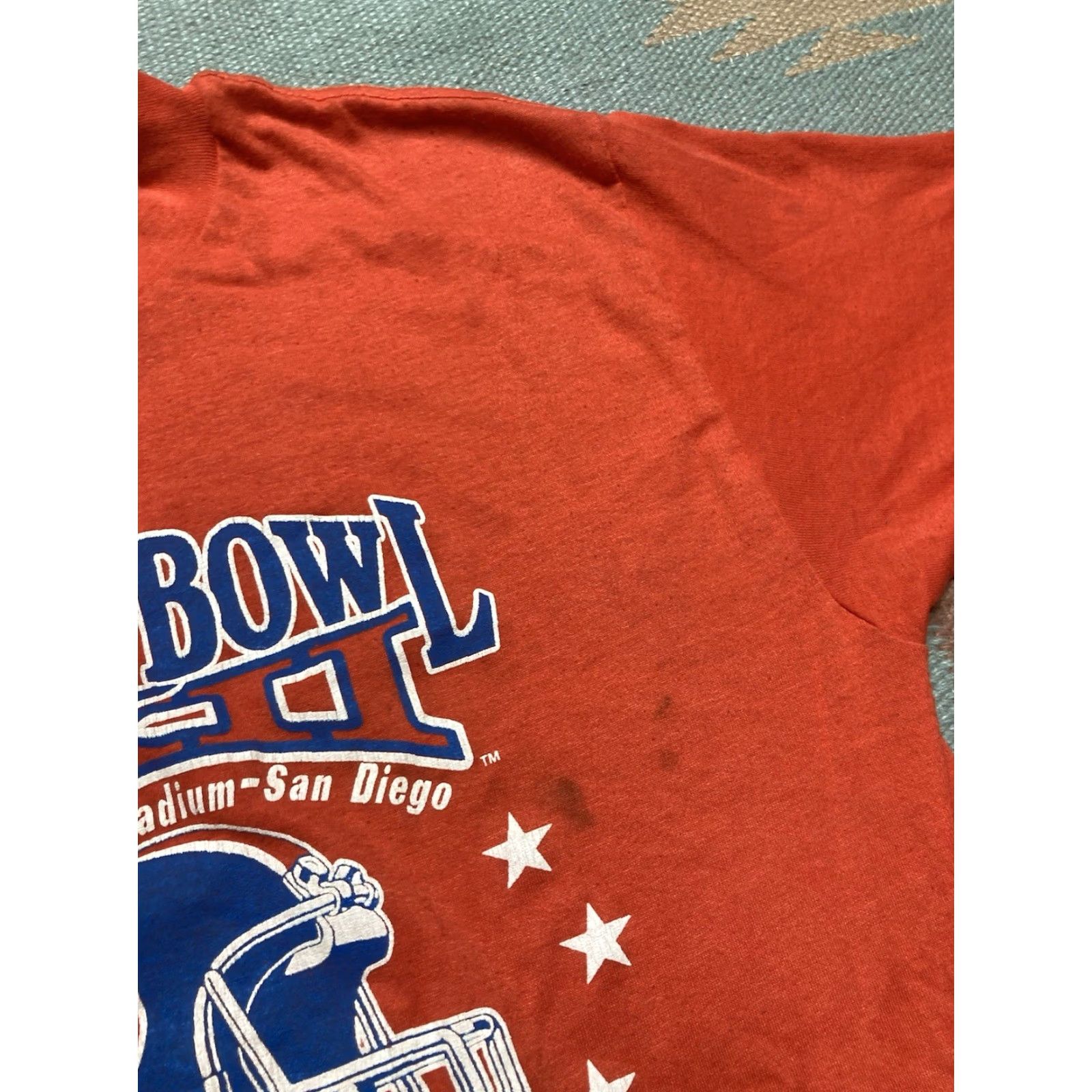 Vintage VINTAGE 80s graphic t shirt Denver broncos Super Bowl 1988 single stitch Medium Size US M / EU 48-50 / 2 - 6 Thumbnail