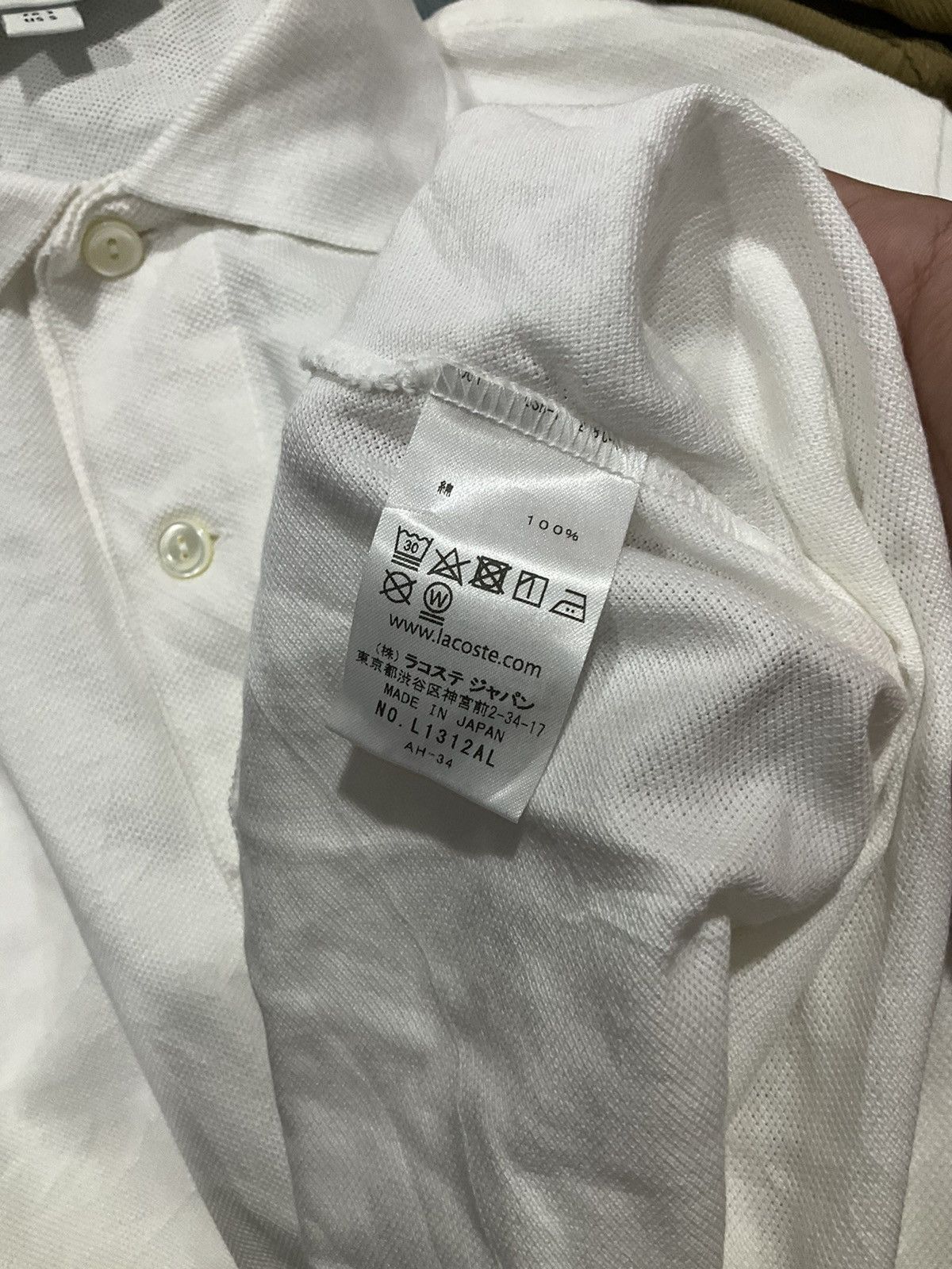 Japanese Brand × Lacoste × Vintage Lacoste Long Sleeve Polo White Size US M / EU 48-50 / 2 - 7 Thumbnail