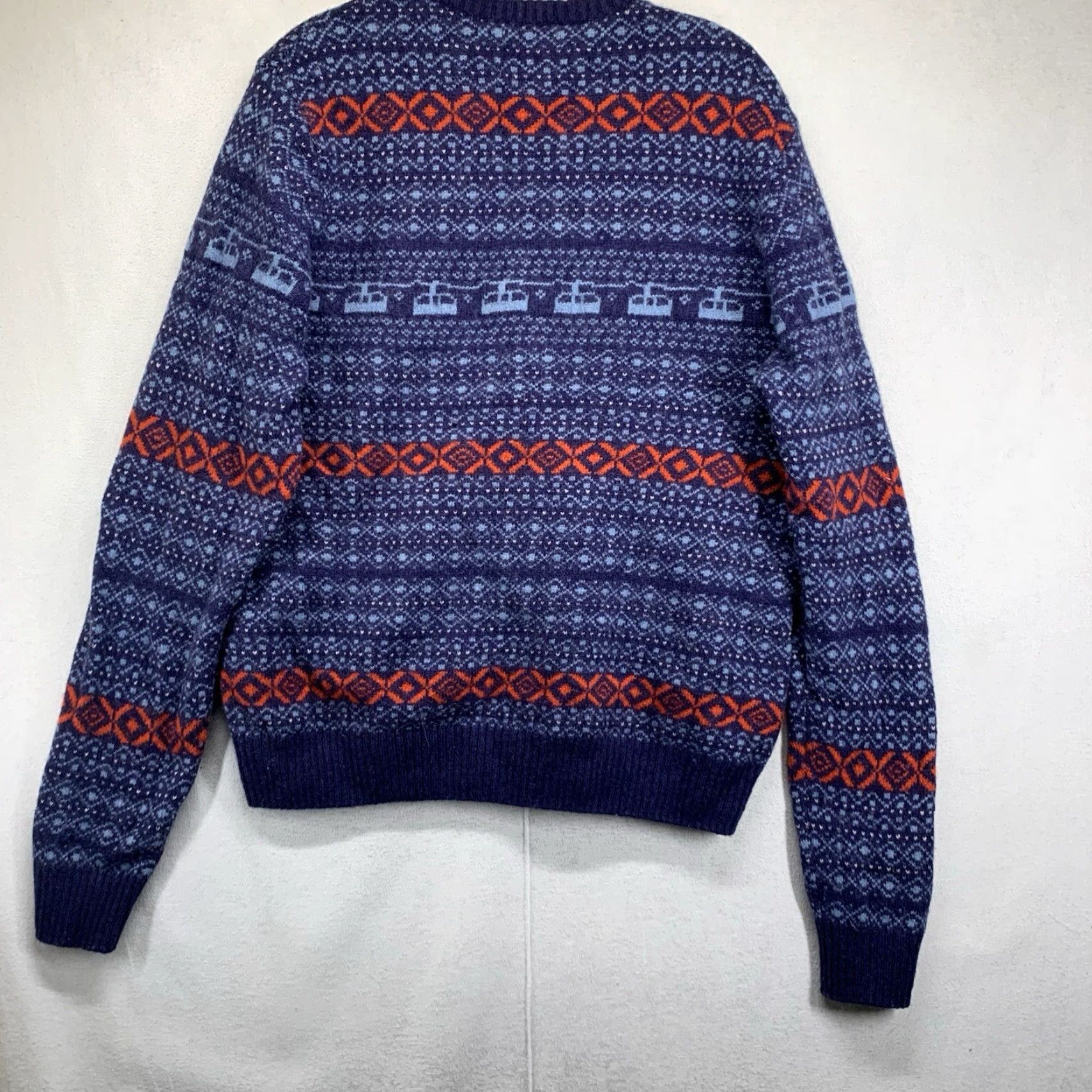 Original Penguin Vintage Men's XL Sweater Wool Nylon Fair Isle Pattern Crew Neck Pullover Fall Winter Retro 80s 90s Size US XL / EU 56 / 4 - 4 Thumbnail