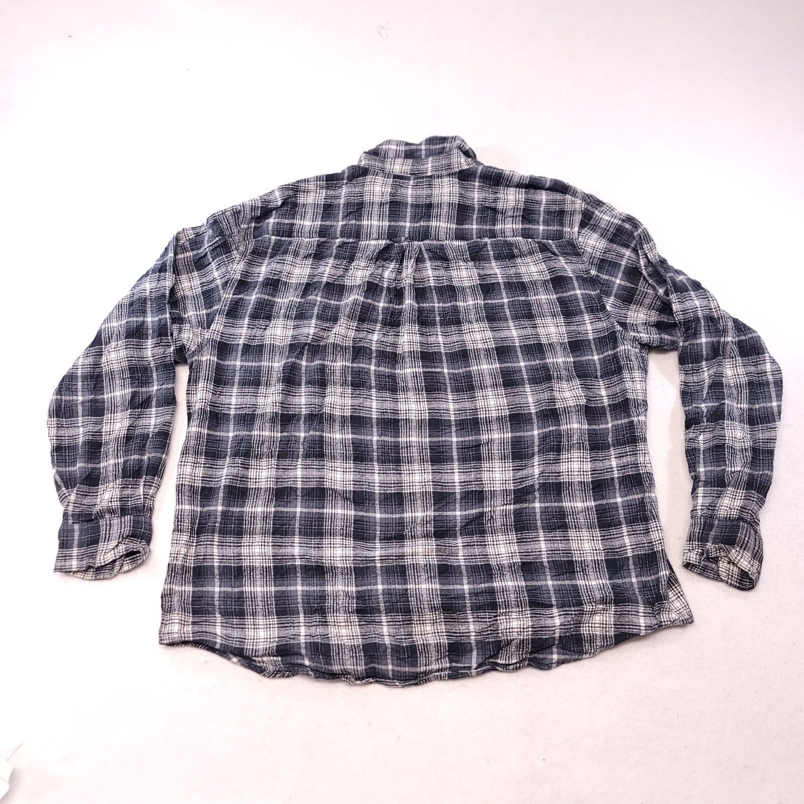 John Bartlett John Bartlett Tartan Flannel Shirt Mens Size XL Gray White Size US XL / EU 56 / 4 - 10 Thumbnail