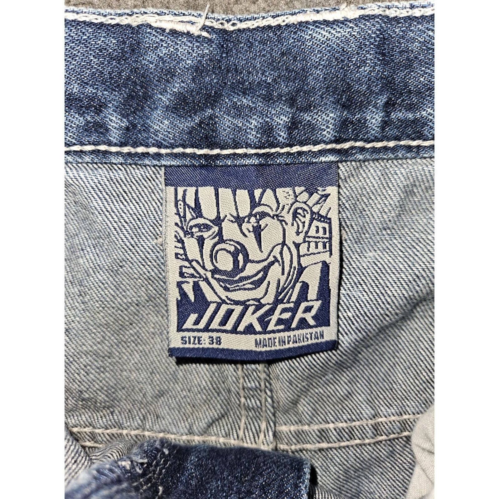 Vintage VINTAGE Joker Bermuda Shorts Mens 38 Blue Denim Baggy Hip Hop Relaxed Size US 38 / EU 54 - 2 Thumbnail