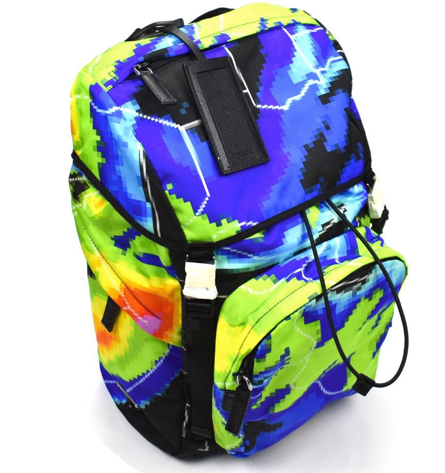 Prada Prada Radar Print Nylon Backpack Size ONE SIZE - 1 Thumbnail