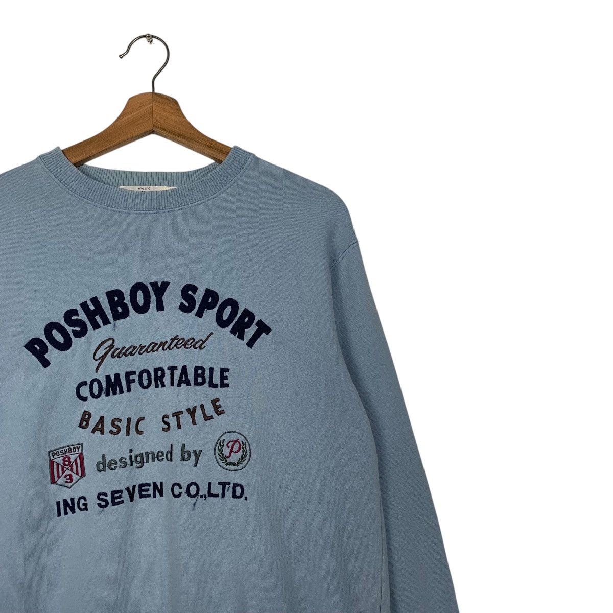 Japanese Brand Poshboy Sport Crewneck Sweatshirt Size US M / EU 48-50 / 2 - 5 Thumbnail