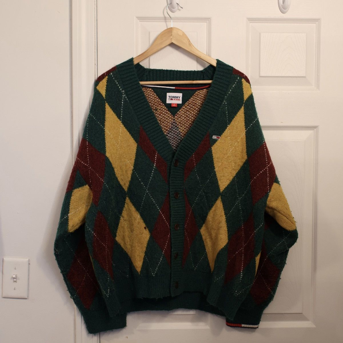Tommy Hilfiger Wool Cardigan Size US M / EU 48-50 / 2 - 1 Thumbnail