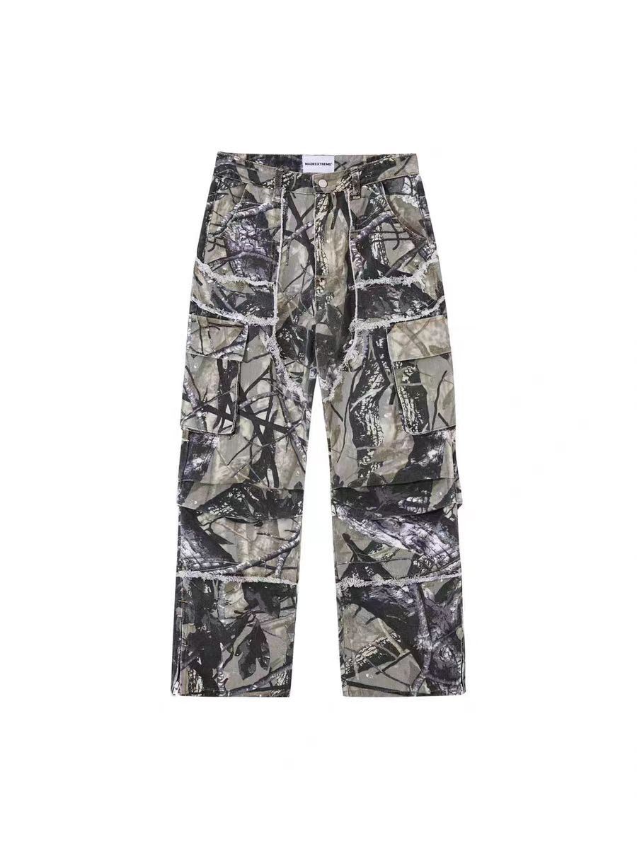 Vintage High Street Hip Hop Camo Jeans