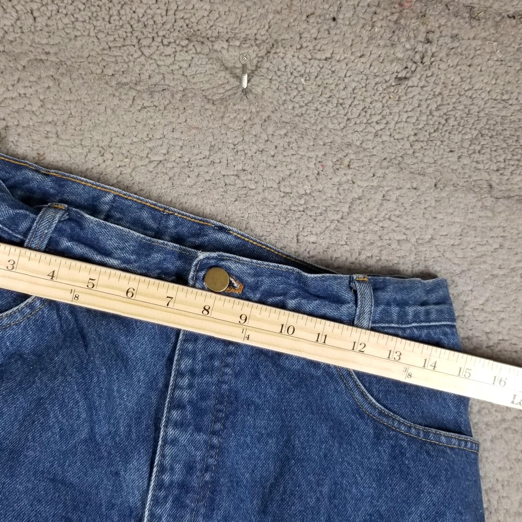 Vintage VINTAGE Heartland Jeans Mom Womens 31x34 Blue High Rise Tapered 5-Pocket Denim Cotton Size 24" / US 00 / IT 34 - 5 Thumbnail