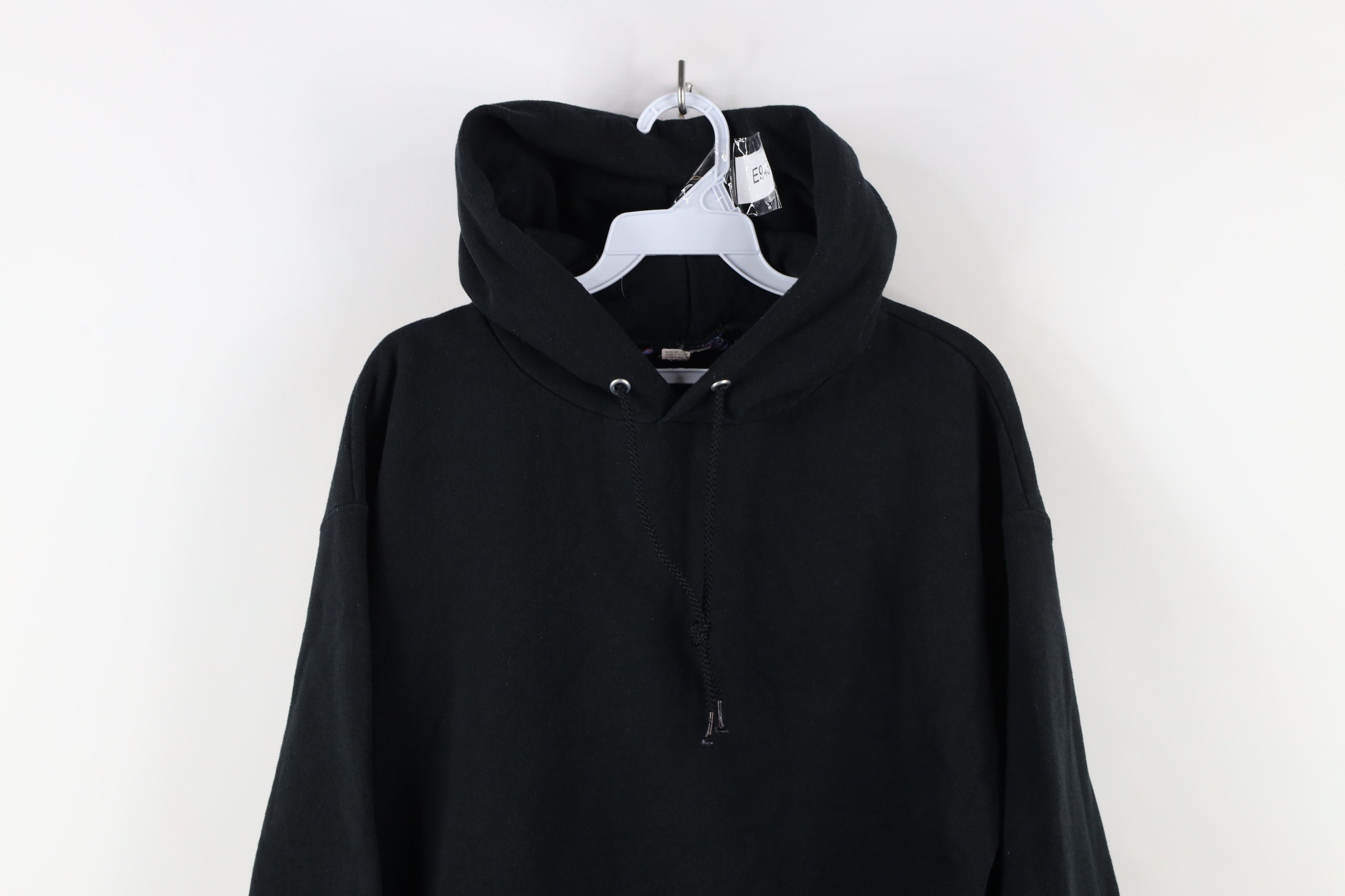 Champion × Vintage Vintage 90s Champion Classic Logo Hoodie Sweatshirt Black Size US L / EU 52-54 / 3 - 2 Thumbnail