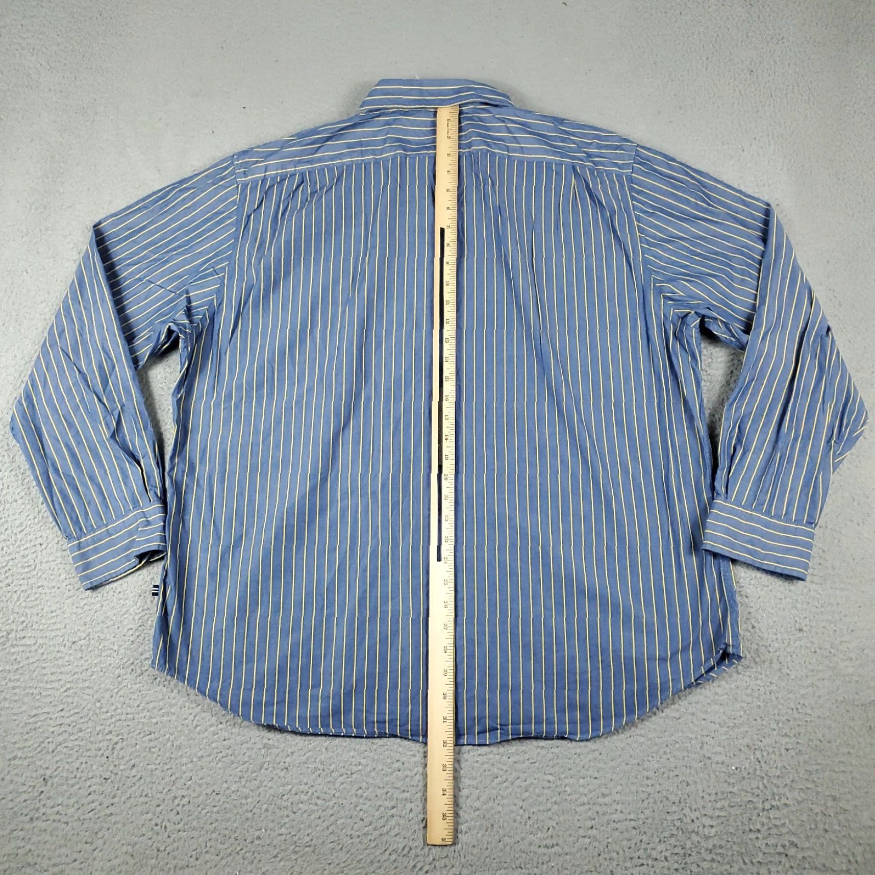 Nautica Nautica Shirt Mens 2XL Blue Striped Button-Up Long Sleeve Casual Classic Preppy Shirt Mens 2XL Blue Striped Button-Down Collared Cotton Woven Size US XXL / EU 58 / 5 - 5 Thumbnail