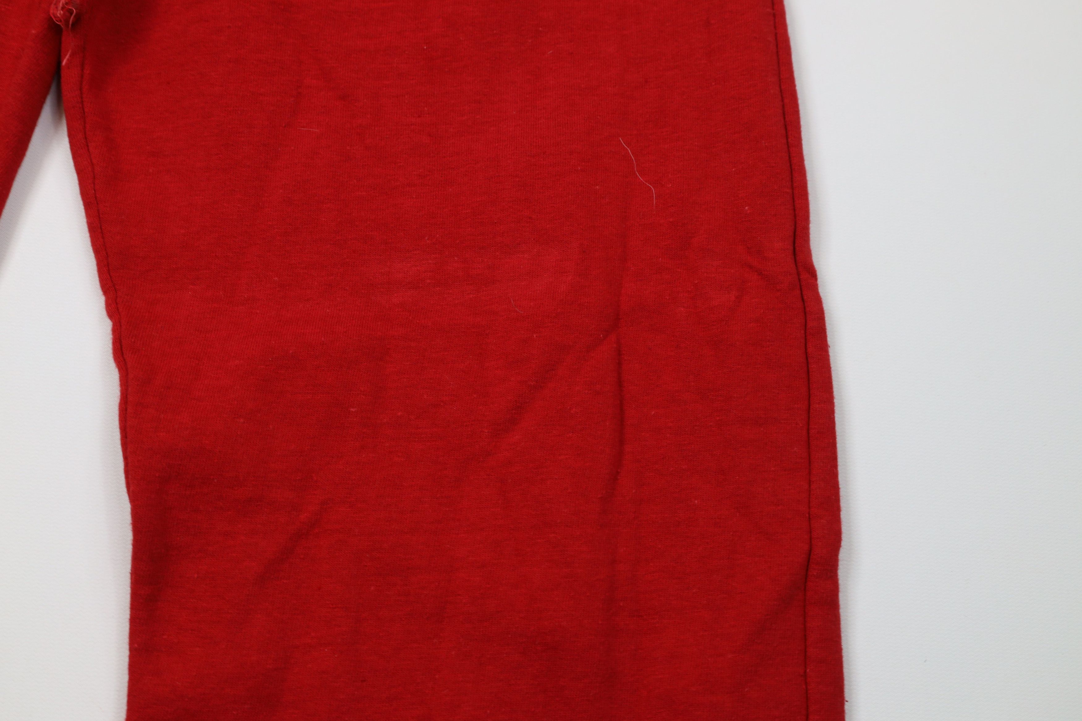 Vintage Vintage 70s Streetwear Distressed Blank Sweatpants Pants Red Size US 34 / EU 50 - 6 Thumbnail