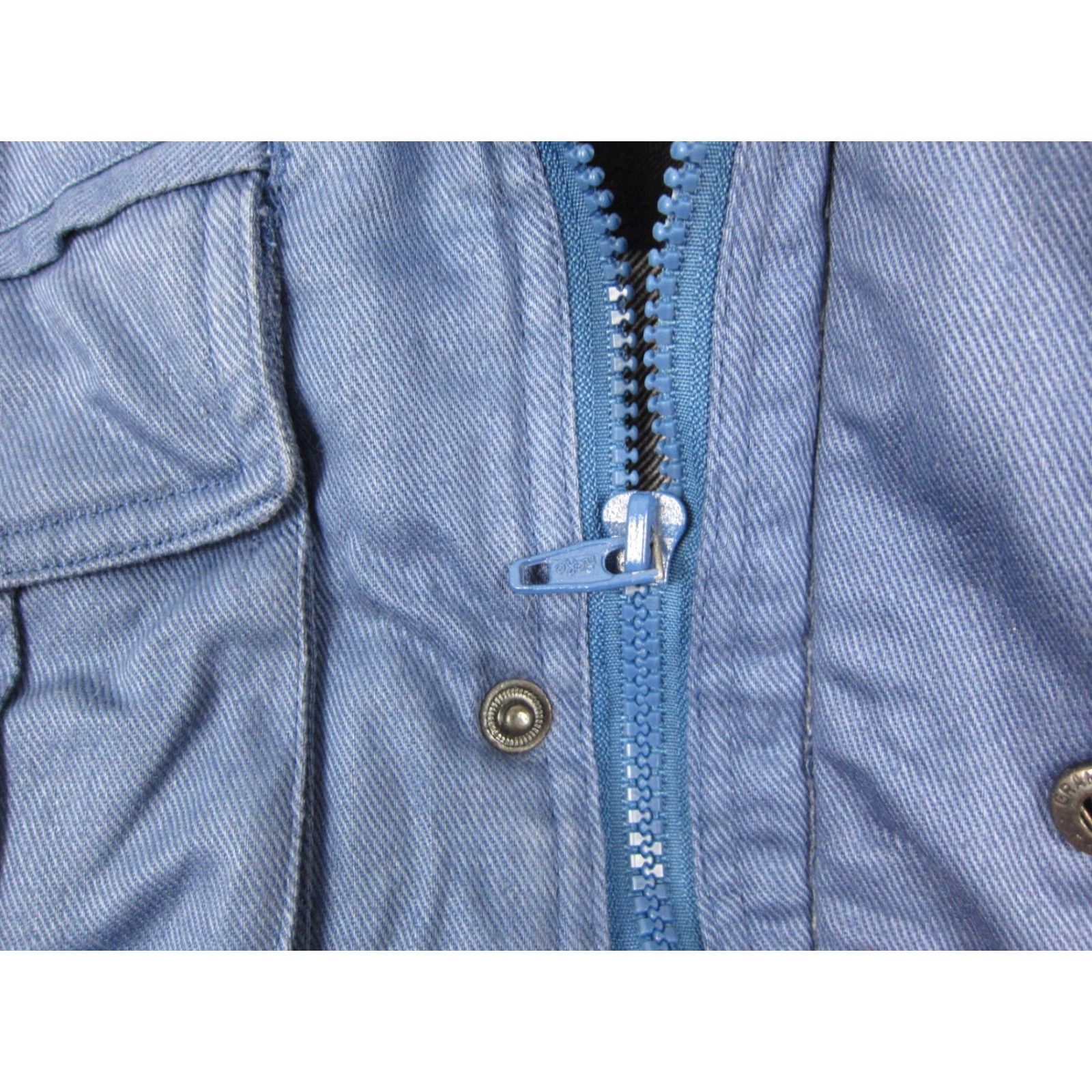 Vintage VINTAGE Lion Vest Jacket Mens M Blue Plaid Lined Full Zip Biker Motorcycle 80s 90s Style Size US M / EU 48-50 / 2 - 4 Thumbnail