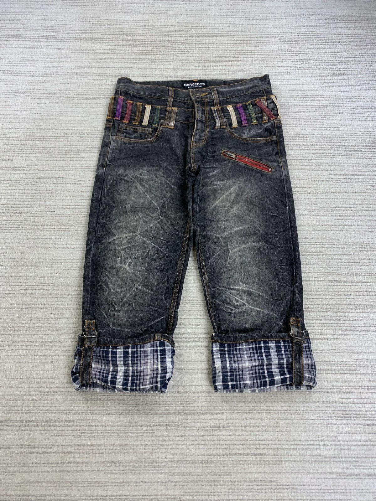 Hysteric Glamour Vintage Barcedos Double Waist Distressed Denim Pants Size US 31 - 8 Thumbnail