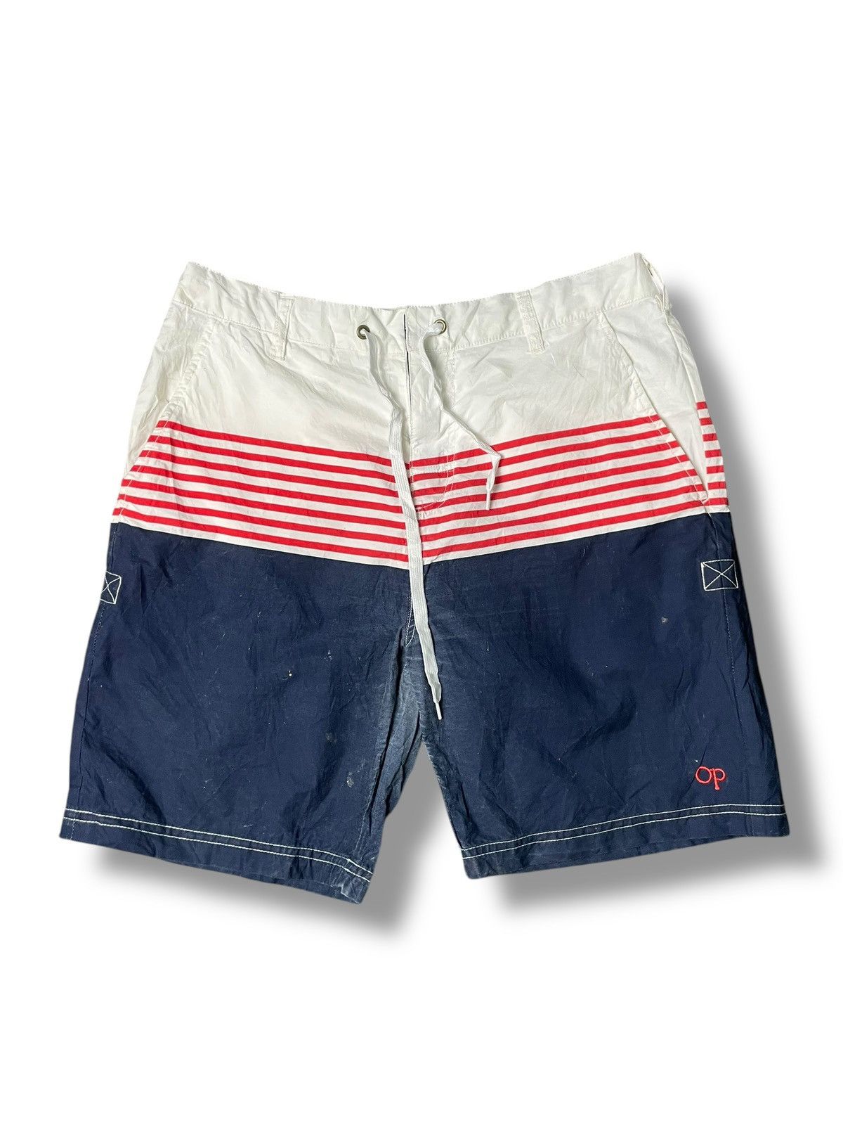 Japanese Brand × Vintage OP SUN WEAR BRAND CASUAL SHORTS (87) Size US 31 - 1 Thumbnail