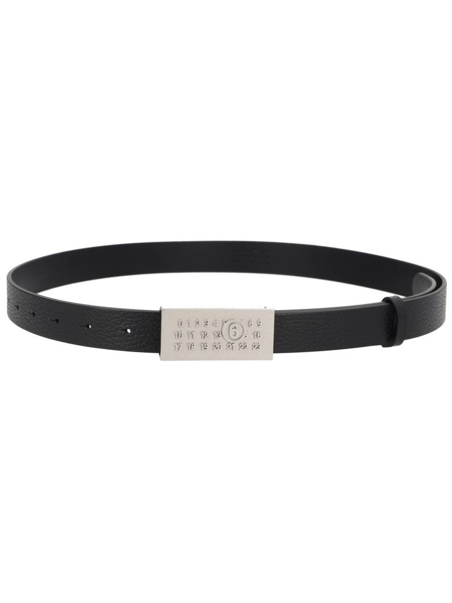 MM6 MM6 "NUMERIC" BELT - BLACK Size ONE SIZE - 1 Thumbnail
