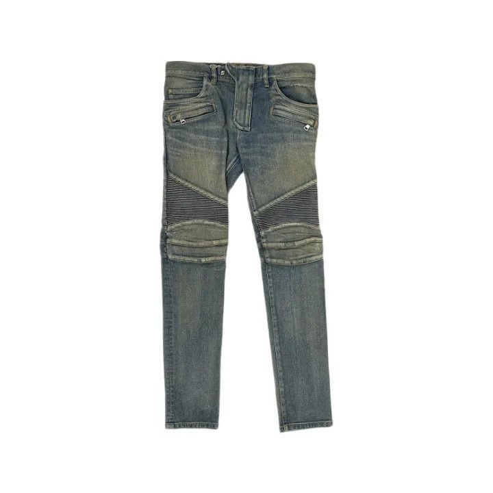 Balmain Balmain Stylish Slim Fit Trousers in Beige -2507 Size US 31 - 1 Thumbnail