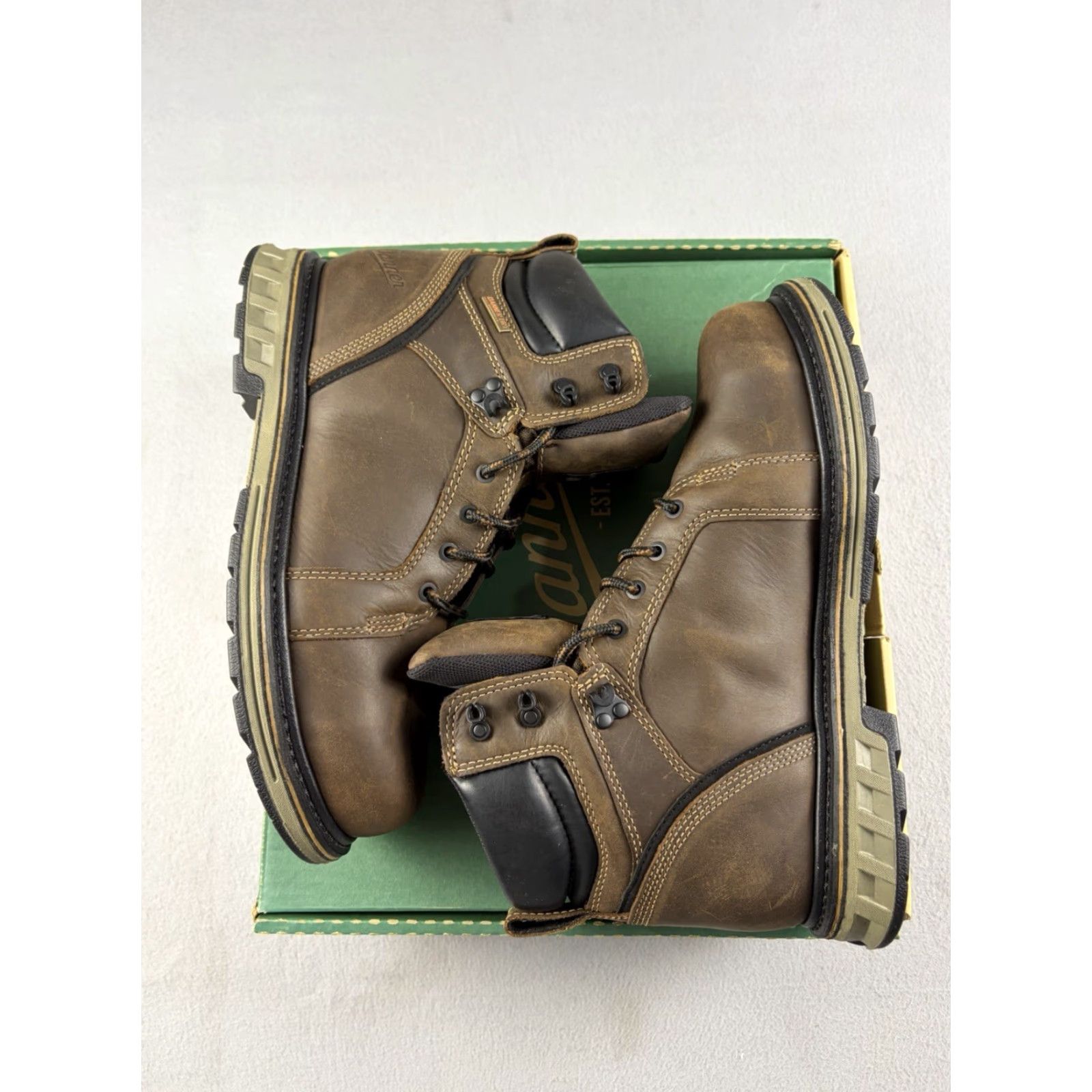 Danner Danner Steel Yard 12536 Boot Men 11.5 Brown Waterproof Leather 6” Work Hunting Outdoor Shoes D Boot Mens Brown 11.5 Size US 12 / EU 45 - 5 Thumbnail