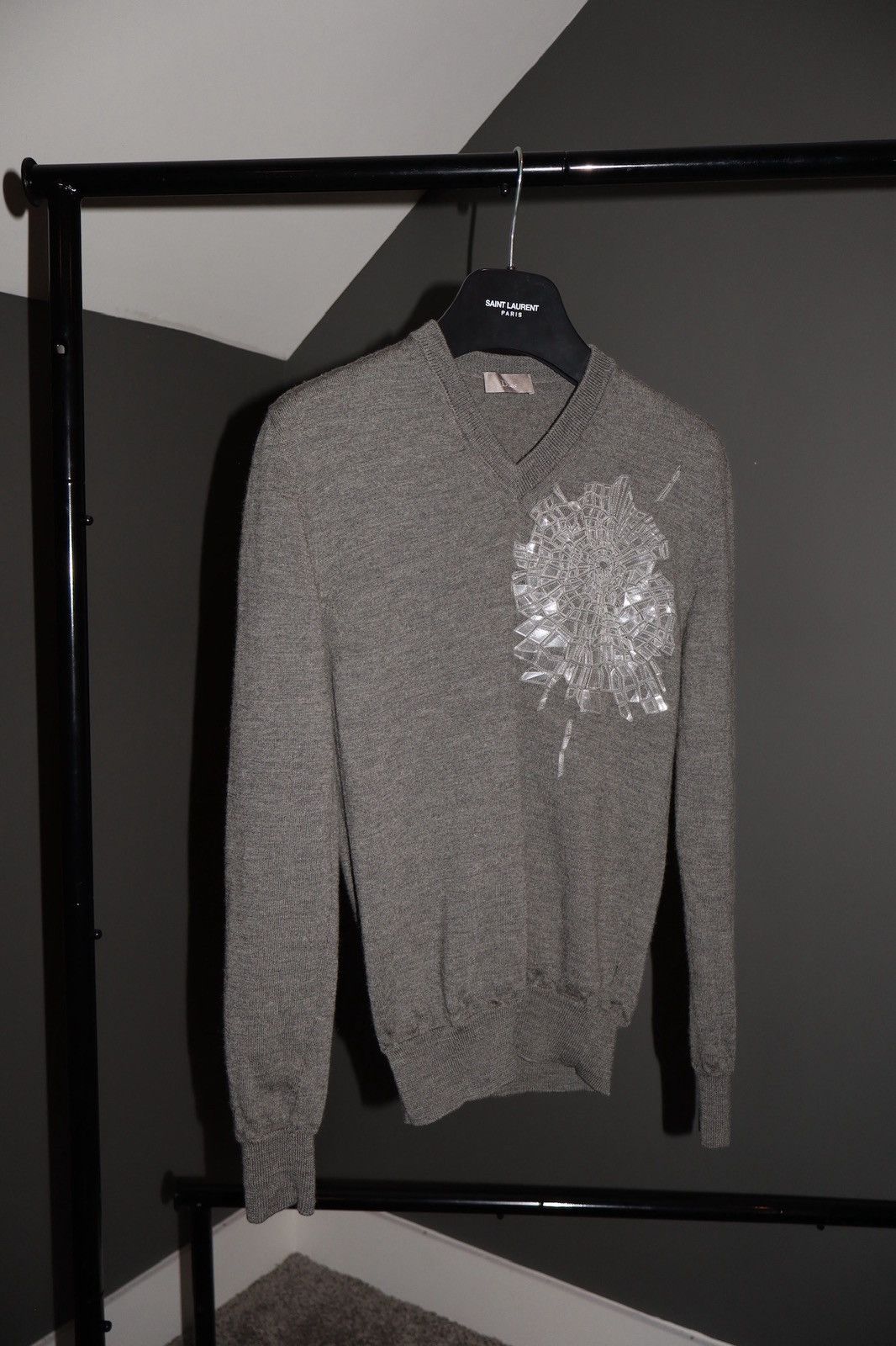 Dior Dior Homme FW08 Kris Van Assche Glass Sweater Size US XS / EU 42 / 0 - 3 Thumbnail