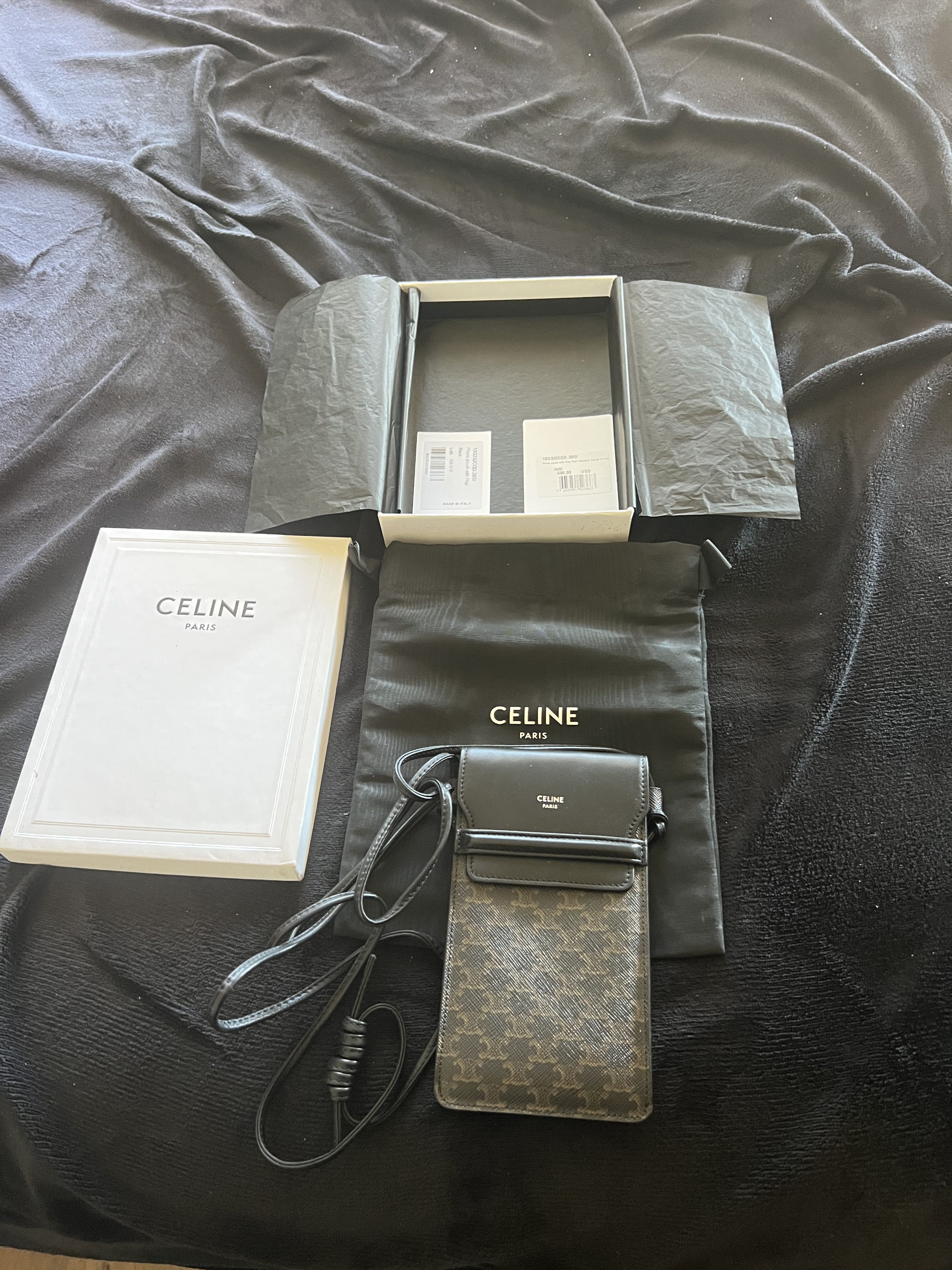Celine Celine Phone Pouch Size ONE SIZE - 4 Thumbnail