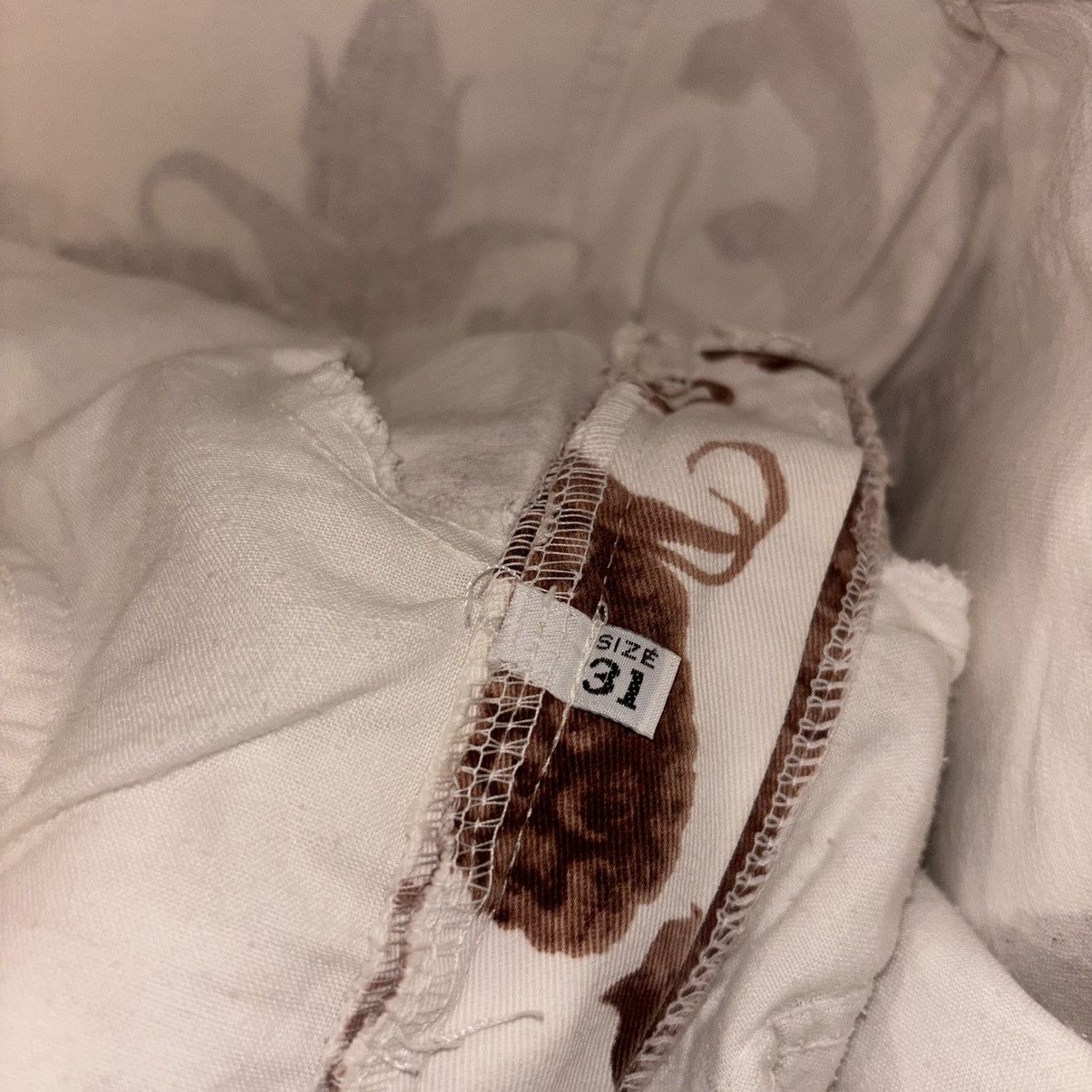 Moschino LOVE MOSCHINO PRINTED VINTAGE BAROQUE JEANS PANTS Size 30" / US 8 / IT 44 - 14 Thumbnail