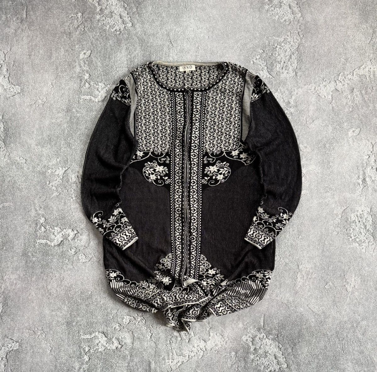 Dale Of Norway × Designer × Moods of Norway Ivko 42size all printed flowers 🌷 Cardigan long sweater zip Size XL / US 12-14 / IT 48-50 - 1 Thumbnail