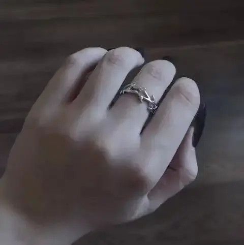 Jewelry Irregular Thorns Adjustable Ring Size ONE SIZE - 2 Thumbnail