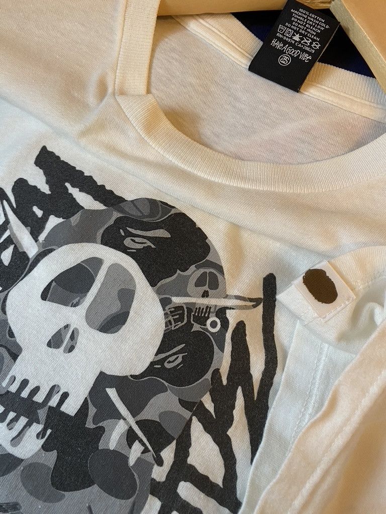 Bape × Stussy 2010 Bape x Stussy Survival Of The Fittest T Shirt Size US M / EU 48-50 / 2 - 7 Thumbnail
