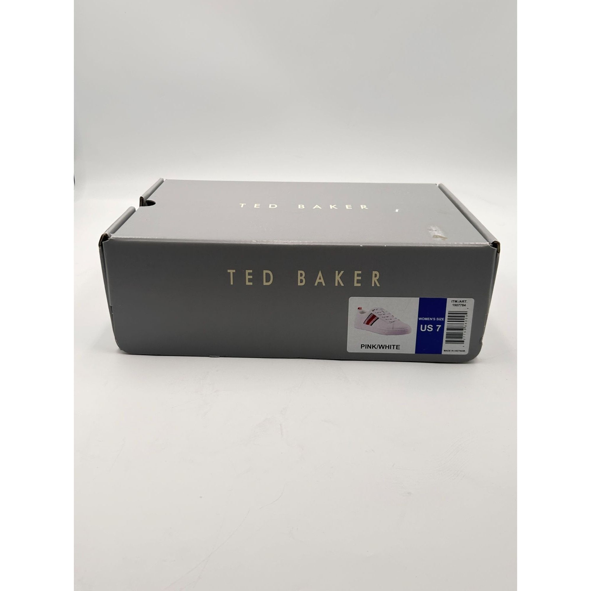 Ted Baker Ted Baker Women’s Sneakers US 7 Pink White Leather Lace Up L Size US 7 / IT 37 - 8 Thumbnail