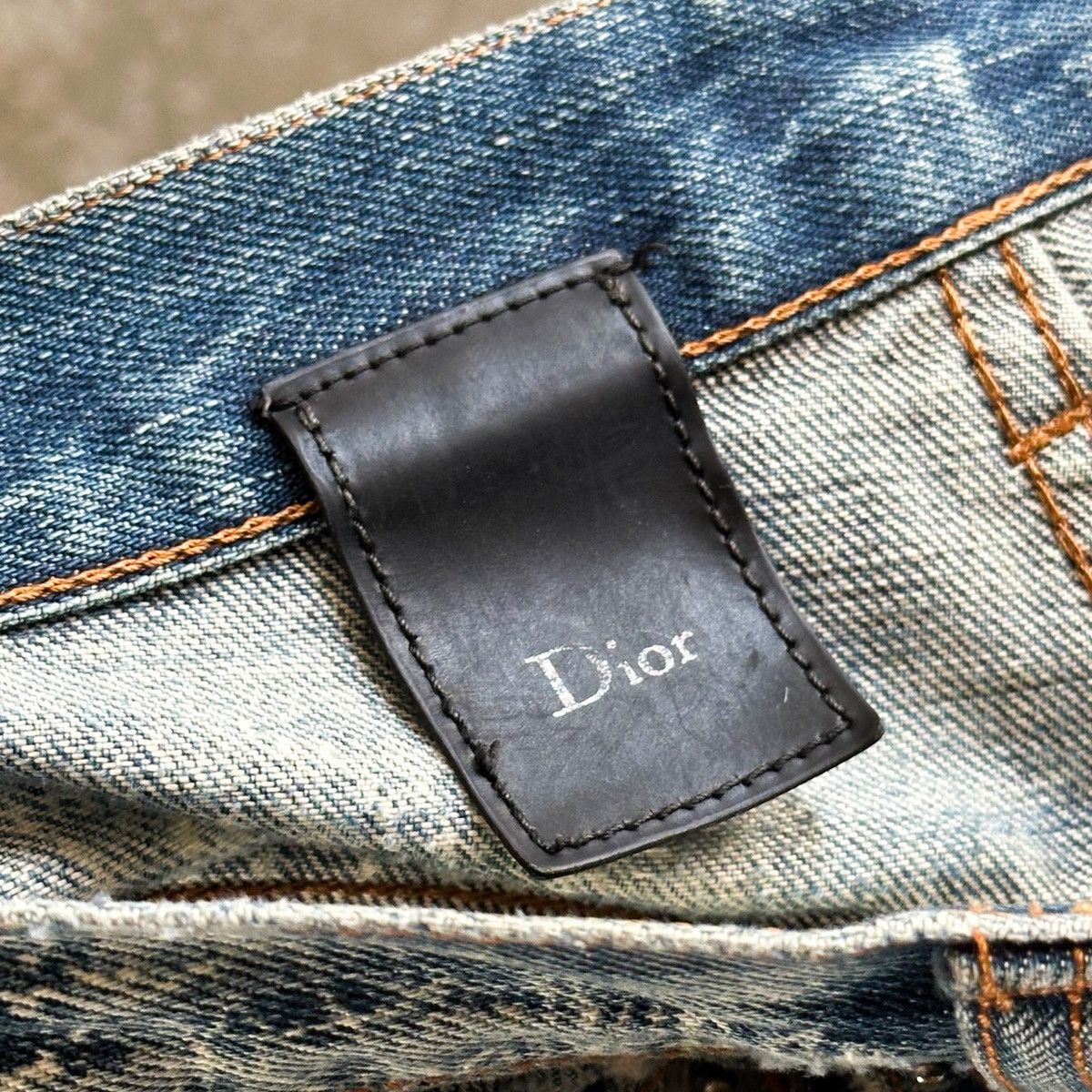 Dior Dior SS07 THRASHED Spiderweb Denim By Hedi Slimane Size US 28 / EU 44 - 6 Thumbnail