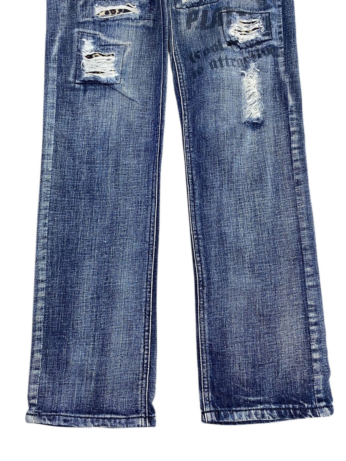 Japanese Brand Japanese Brand Dark Blue Acid Wash Style Distressed Jeans Size US 28 / EU 44 - 9 Thumbnail