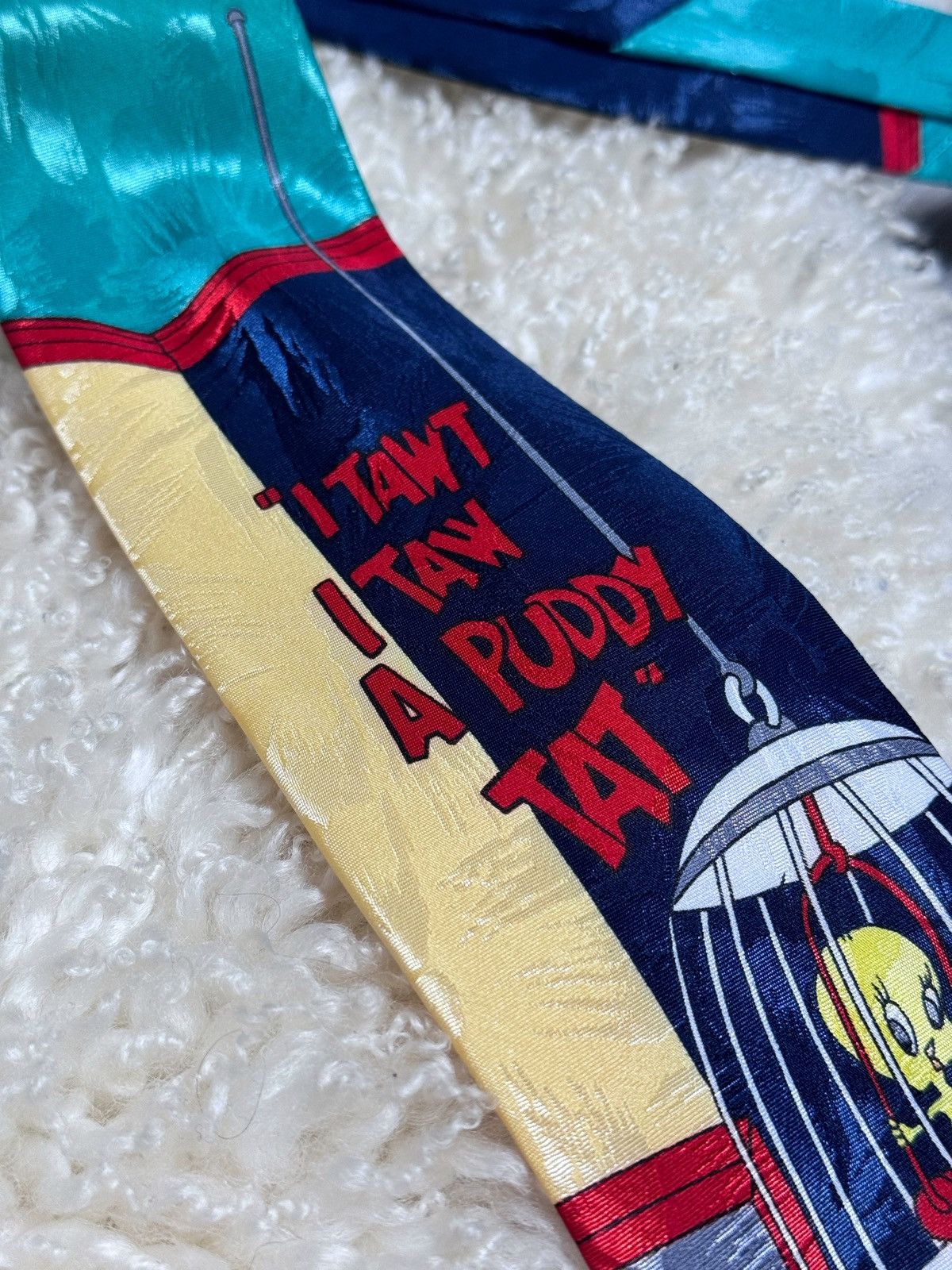 Vintage Warner Brothers Looney Tunes Posse Vintage Tie 1994 90s Size ONE SIZE - 2 Thumbnail
