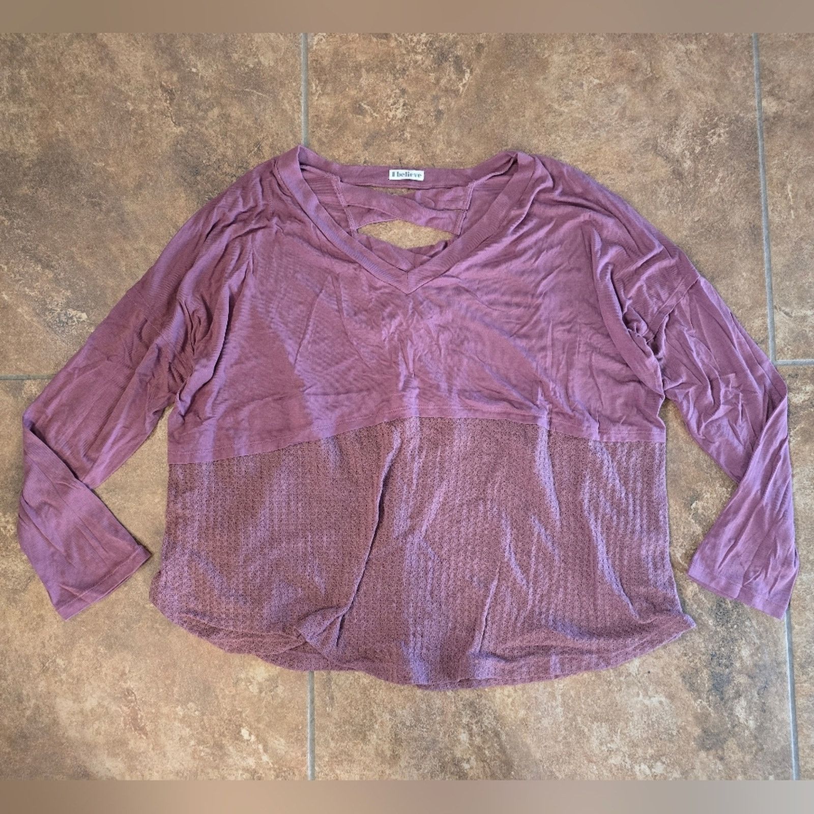 Other Dust Pink | I BELIEVE | Detailed Long Sleeve Size XL / US 12-14 / IT 48-50 - 1 Thumbnail