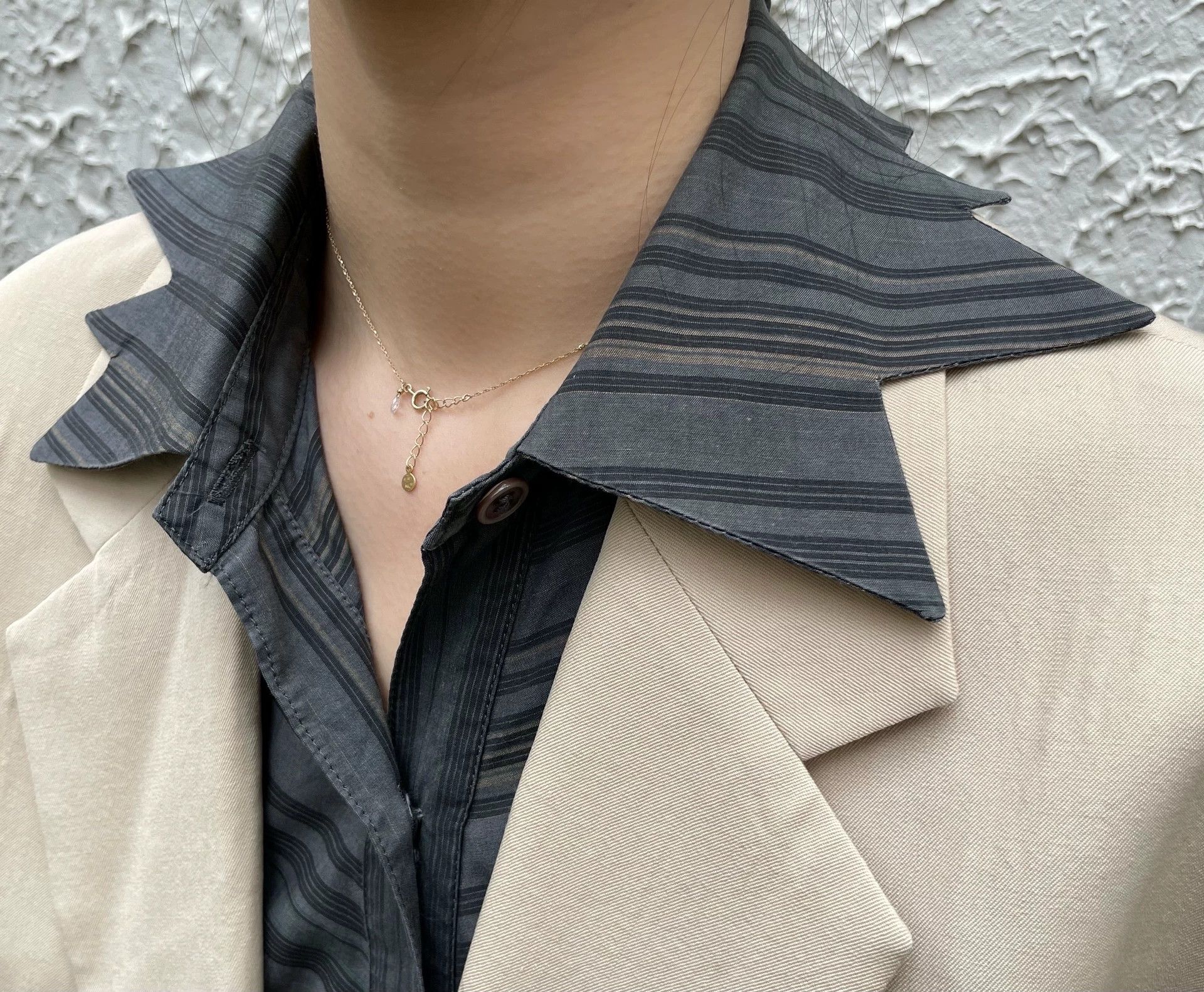 Kenzo KENZO 1980s Zigzag Pointed Collar Shirt Size M / US 6-8 / IT 42-44 - 1 Thumbnail