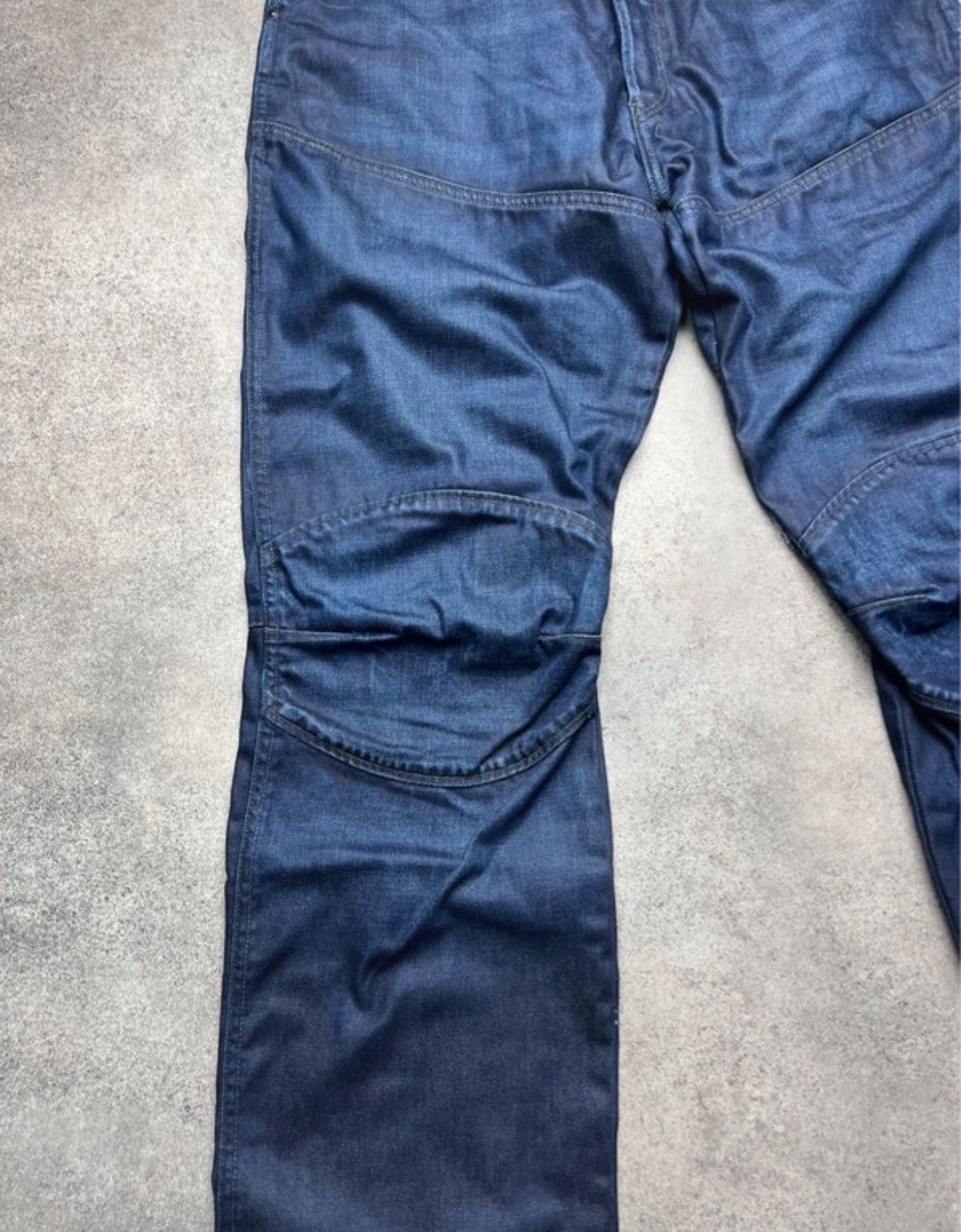 G Star Raw denim biker jeans