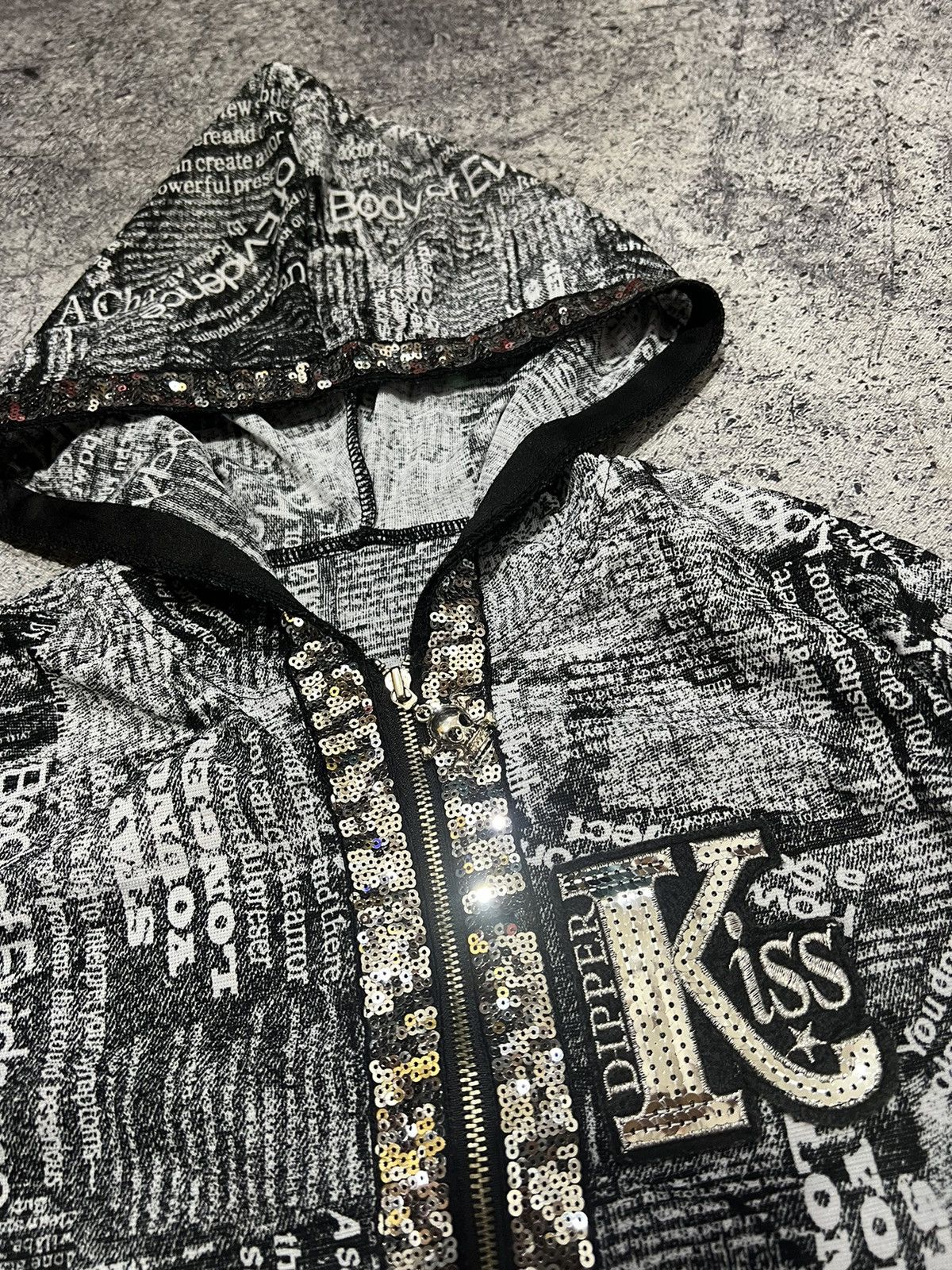 Hysteric Glamour × Undercover 2000s Japanese Opium Vkei Studded Mesh Hodded y2k Lgb Ifsix Size US XS / EU 42 / 0 - 2 Thumbnail