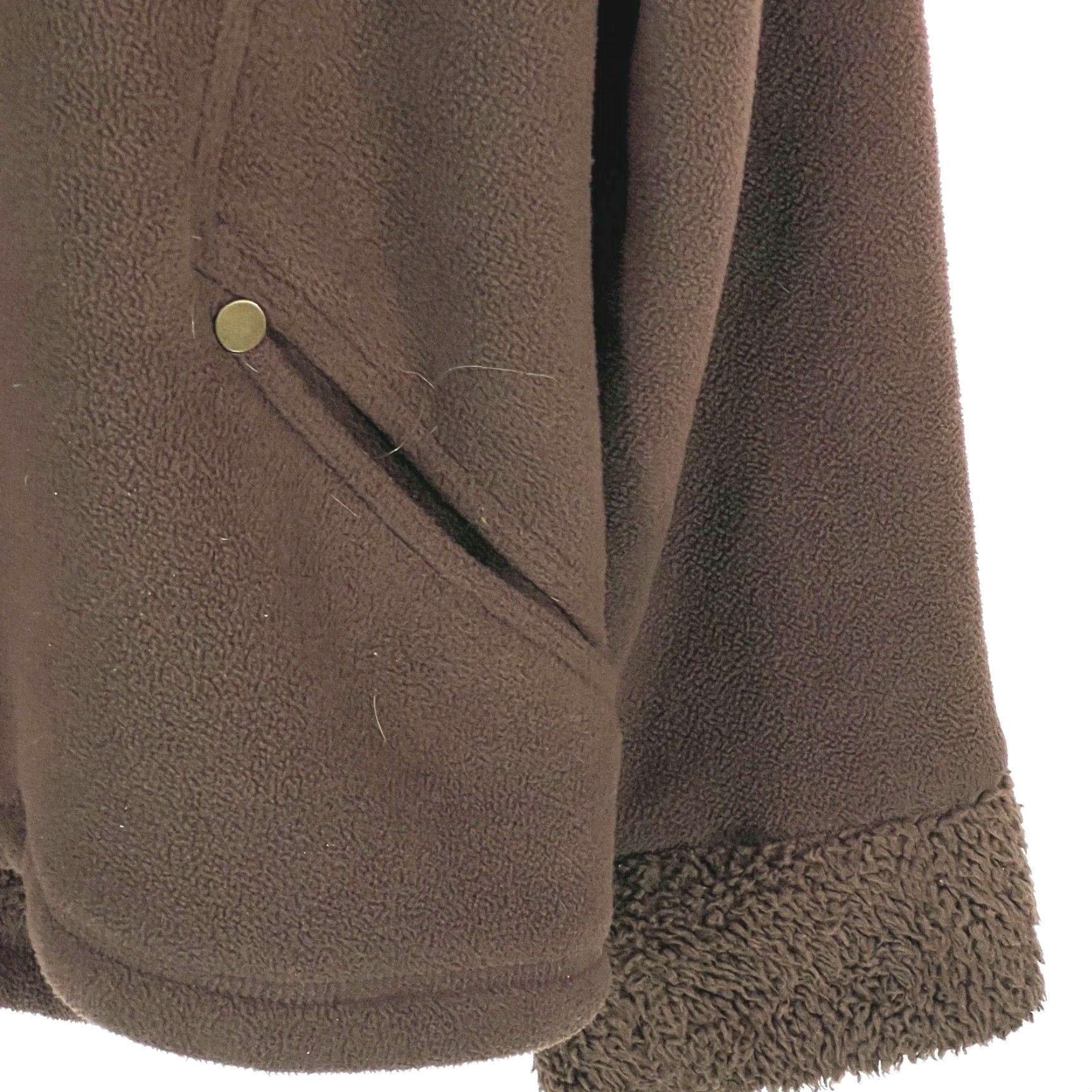 Vintage North Crest Classic Womens Jacket Brown L 14-16 Long Sleeves Fleece Zip Pocket 100% Polyester Casual Everyday Size L / US 10 / IT 46 - 3 Thumbnail