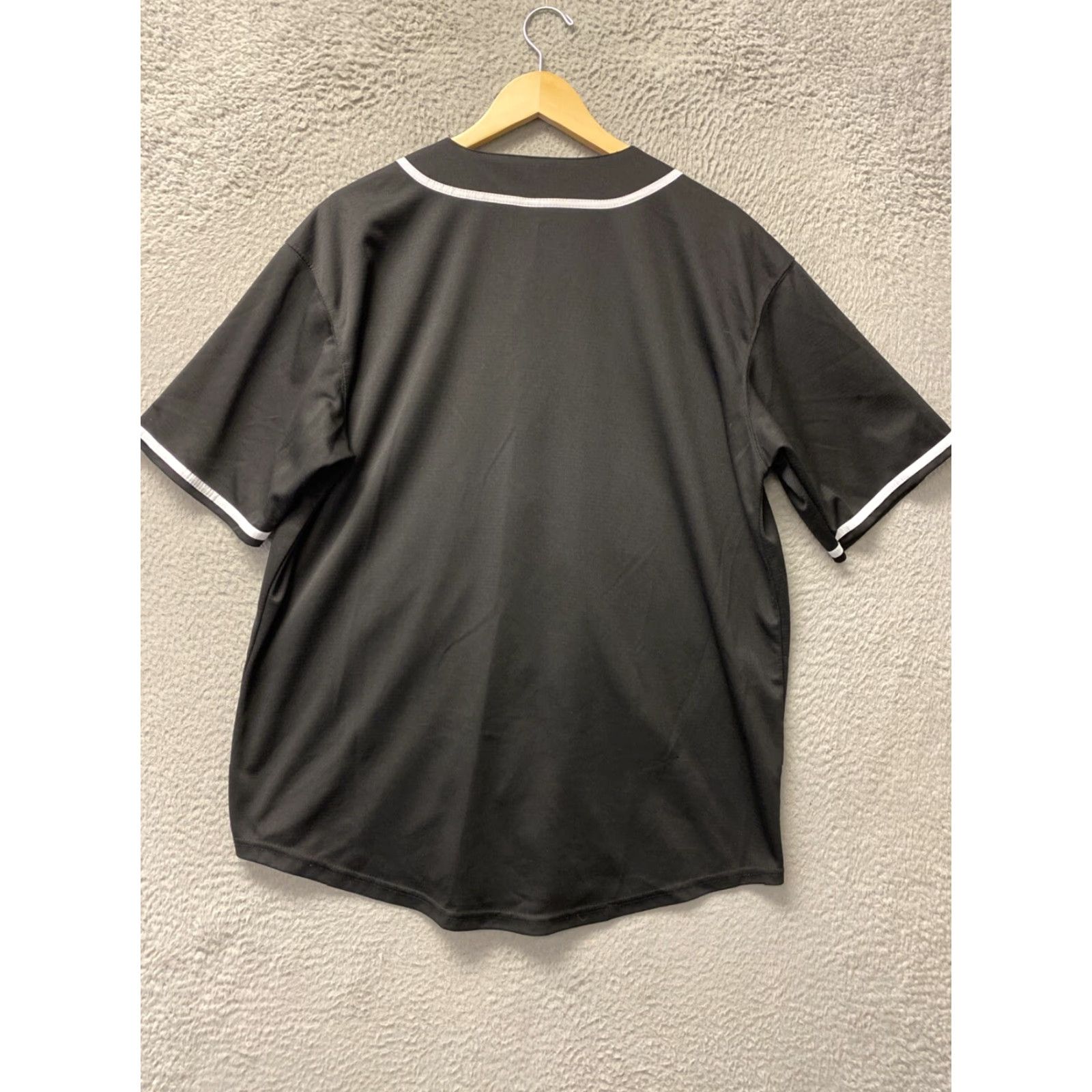 Vintage Baseball Jersey Men's L Black Short Sleeve Button Up Size US L / EU 52-54 / 3 - 6 Thumbnail