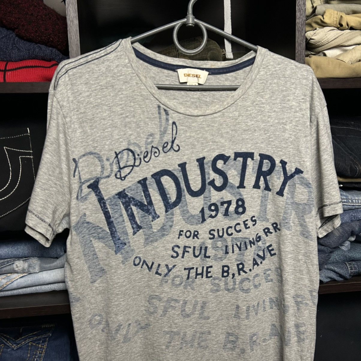 Diesel Designer Diesel Big Graphic Logo y2k industry opium tee Size US M / EU 48-50 / 2 - 2 Thumbnail