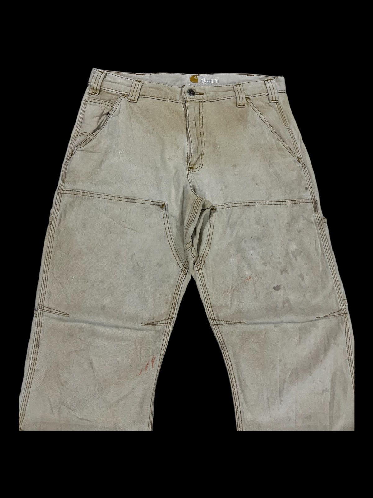 Carhartt × Vintage Carhartt Double Knee Carpenter Relax Fit Distressed Jeans Size US 32 / EU 48 - 3 Thumbnail